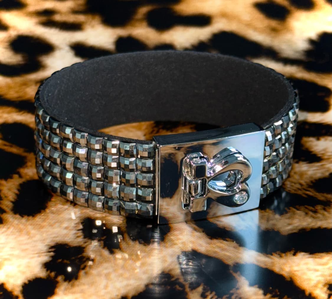 갸루 펑크 emo 스터드 큐빅 뱅글 팔찌 상품이미지3