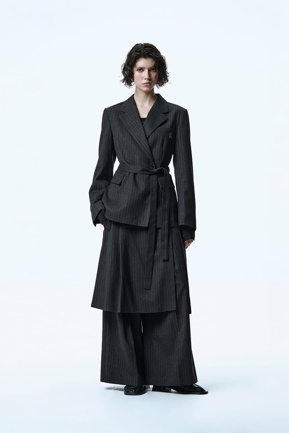 (새상품) 트리밍버드 Overlap Pants,차콜,3사이즈 상품이미지5