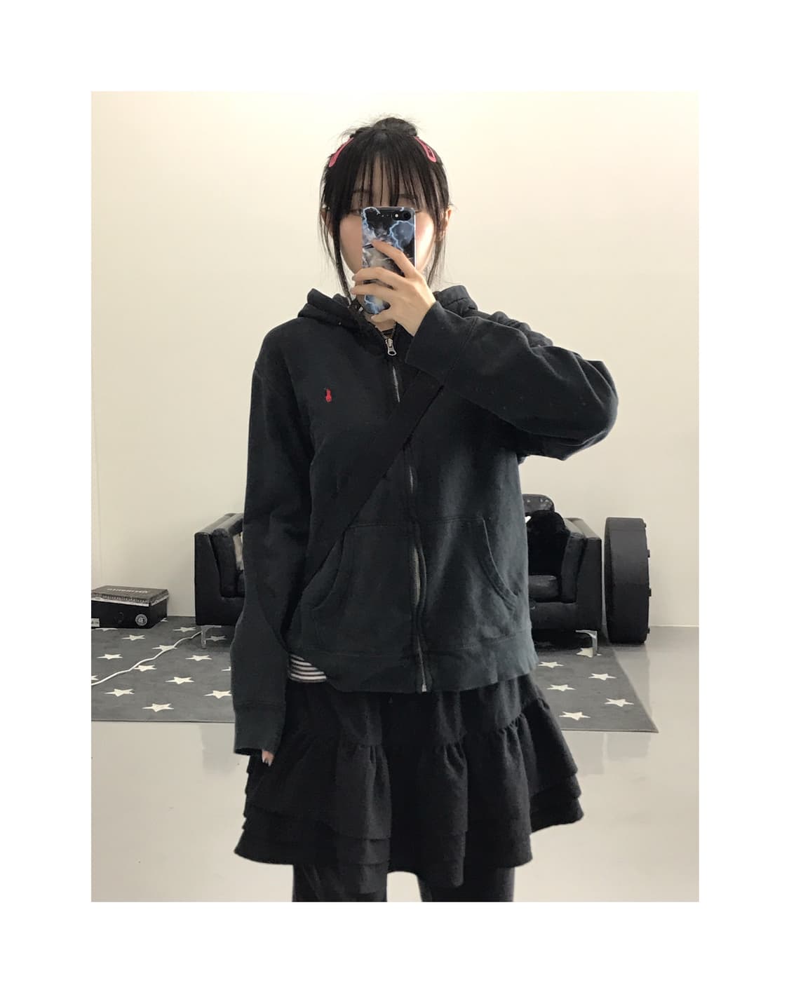 Ralph Lauren Black Zip Up Hoodies  상품이미지1