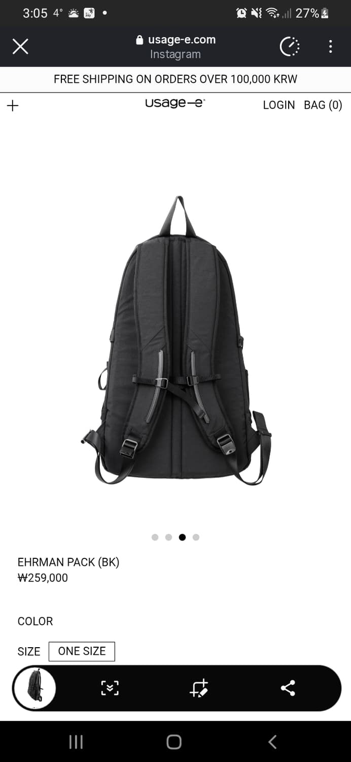 Usage backpack 상품이미지3