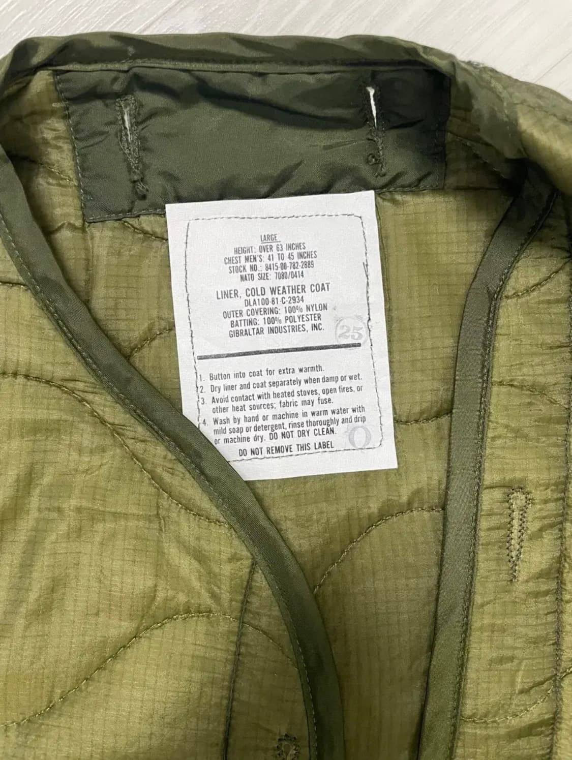 m65 필드자켓 야상 라이너 상품이미지1