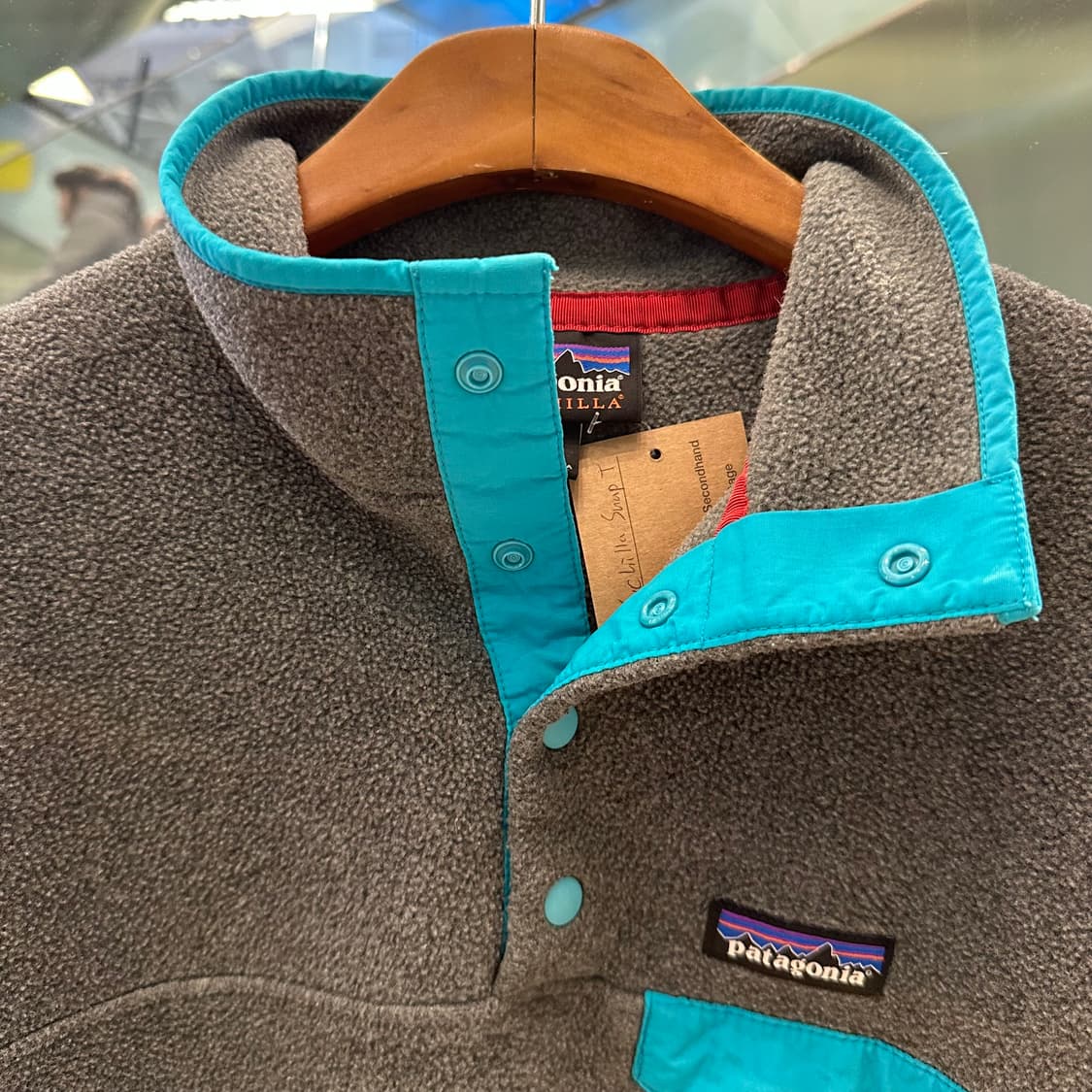 파타고니아 신칠라 스냅티 ’차콜/민트‘ 상품이미지3