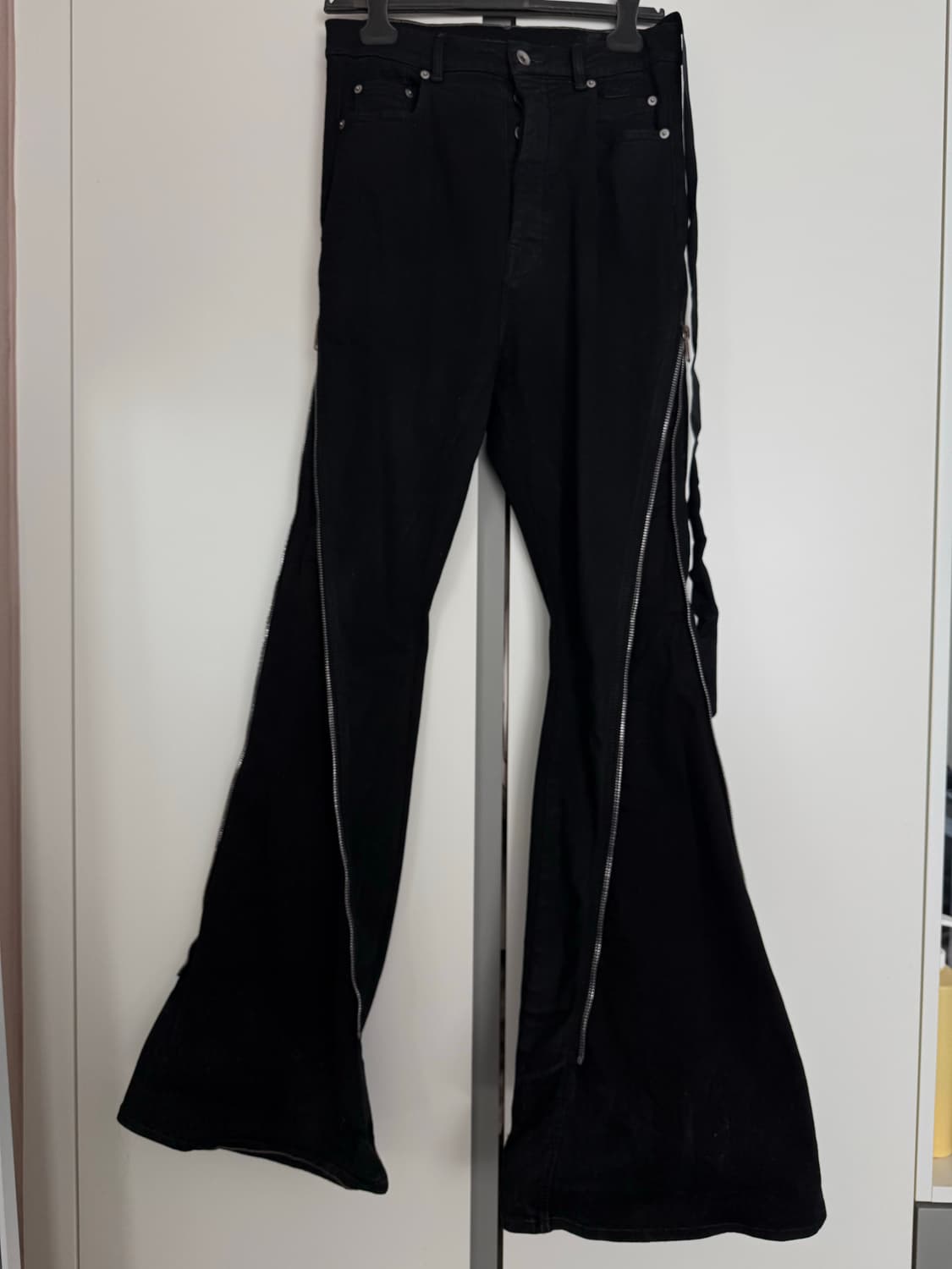 릭오웬스 다크쉐도우 스트레이트 볼란 데님 팬츠 상품이미지3