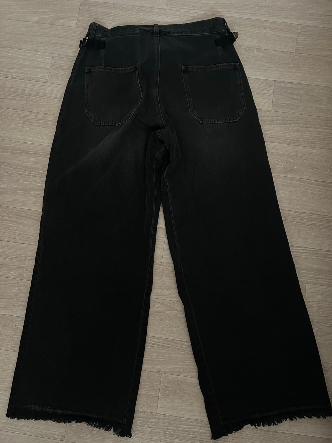 (4) 24fw 폴리테루 리빌드 고시마 데님 팬츠 워시드 블랙 상품이미지3