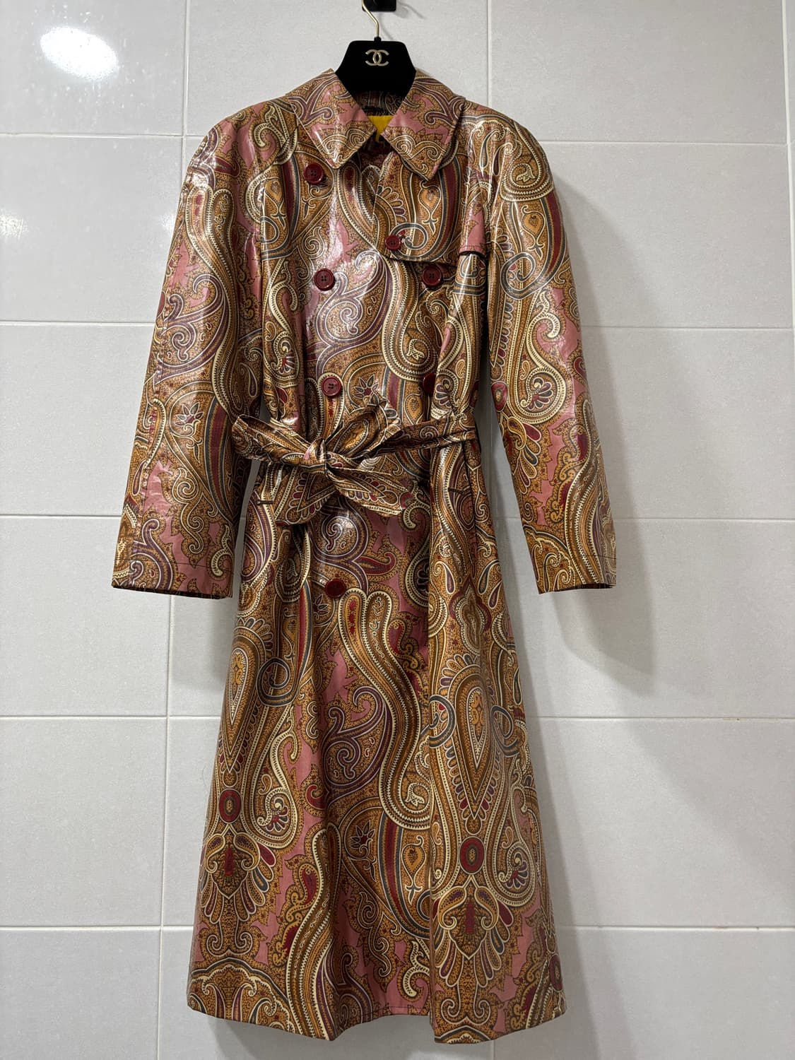 정품) 에트로 페이즐리 롱 트렌치 상품이미지1