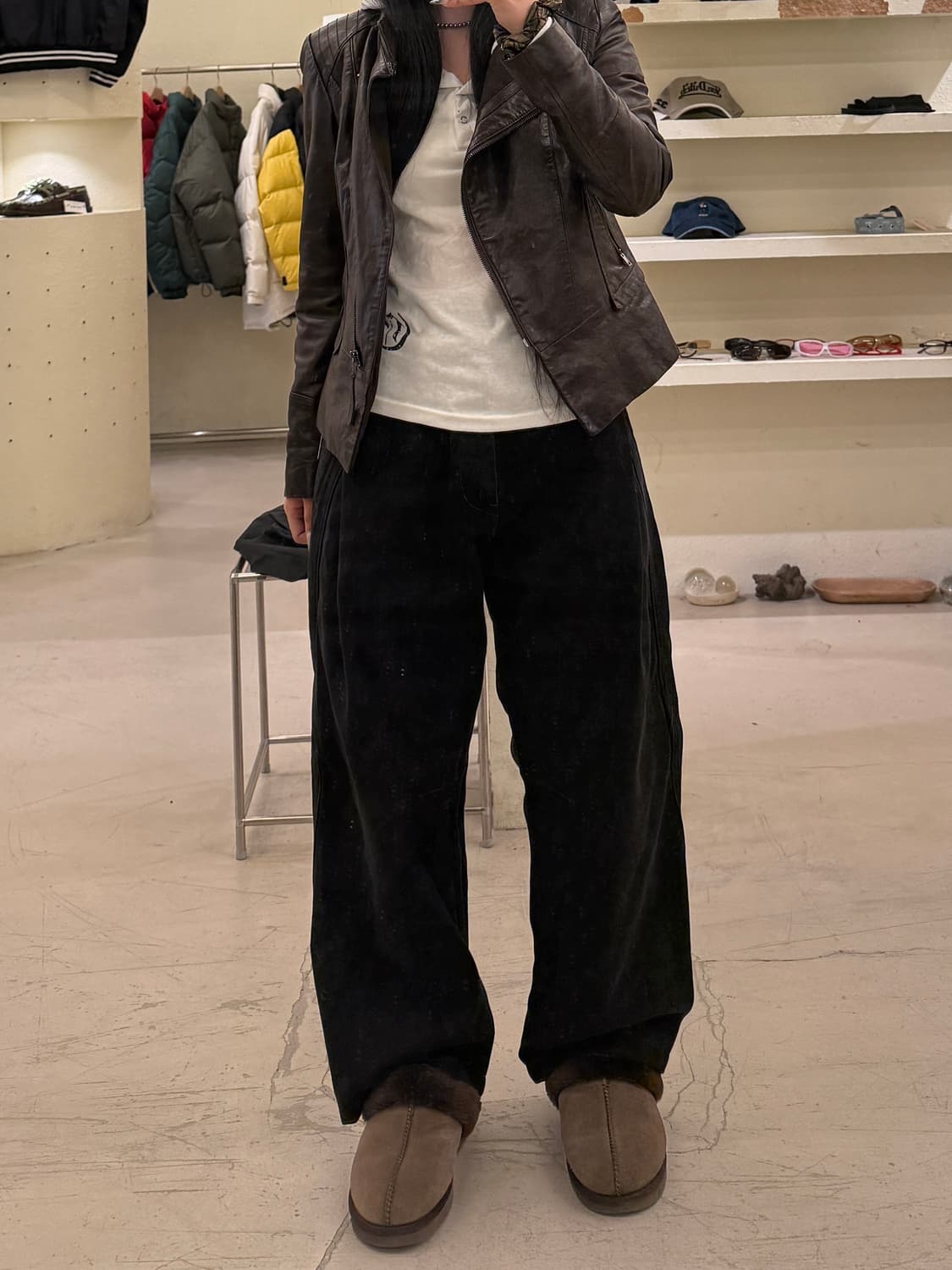 쿠어 투턱 와이드 코튼 팬츠 U984 상품이미지1