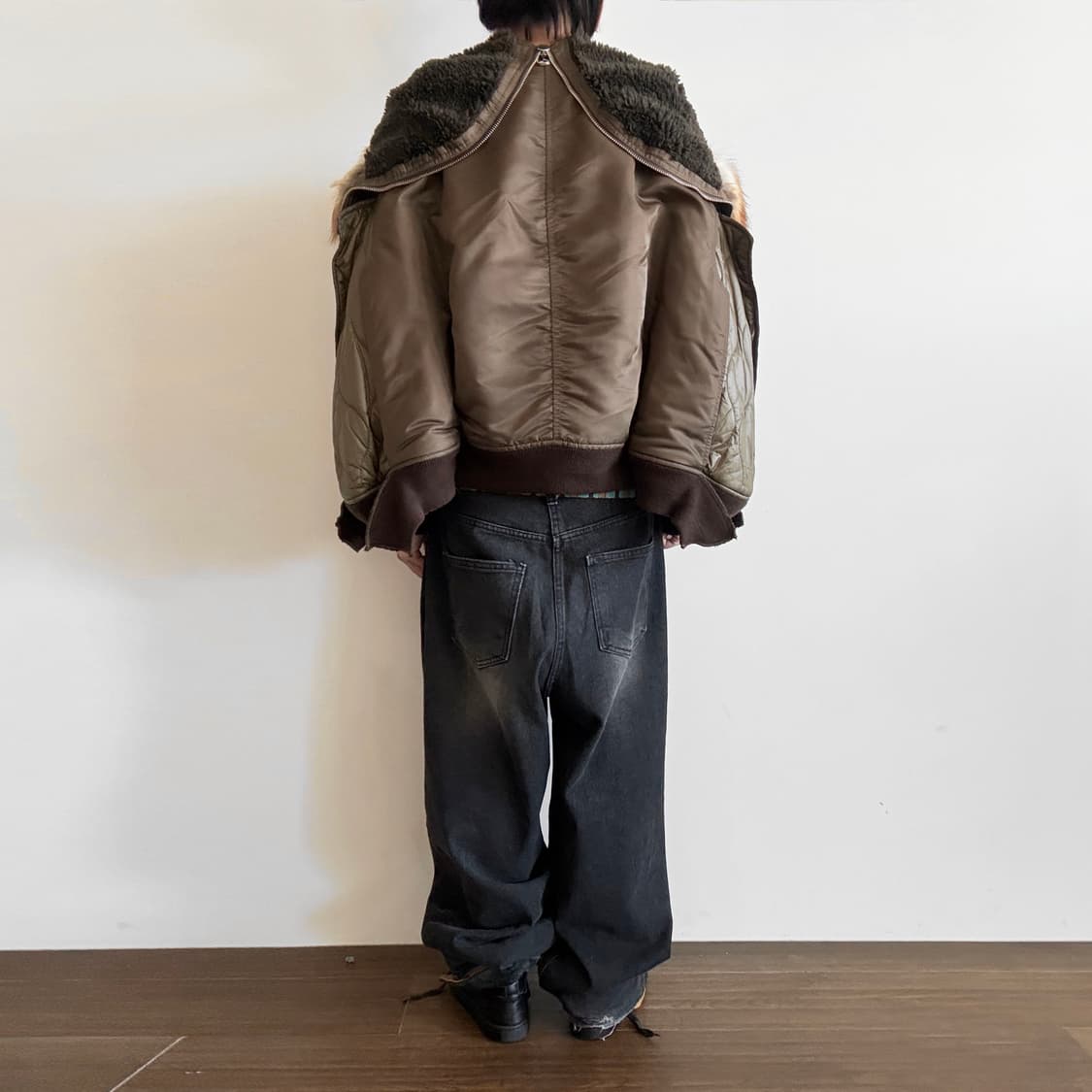 Mihara Yasuhiro Fur Hood Bomber Jacket 상품이미지4