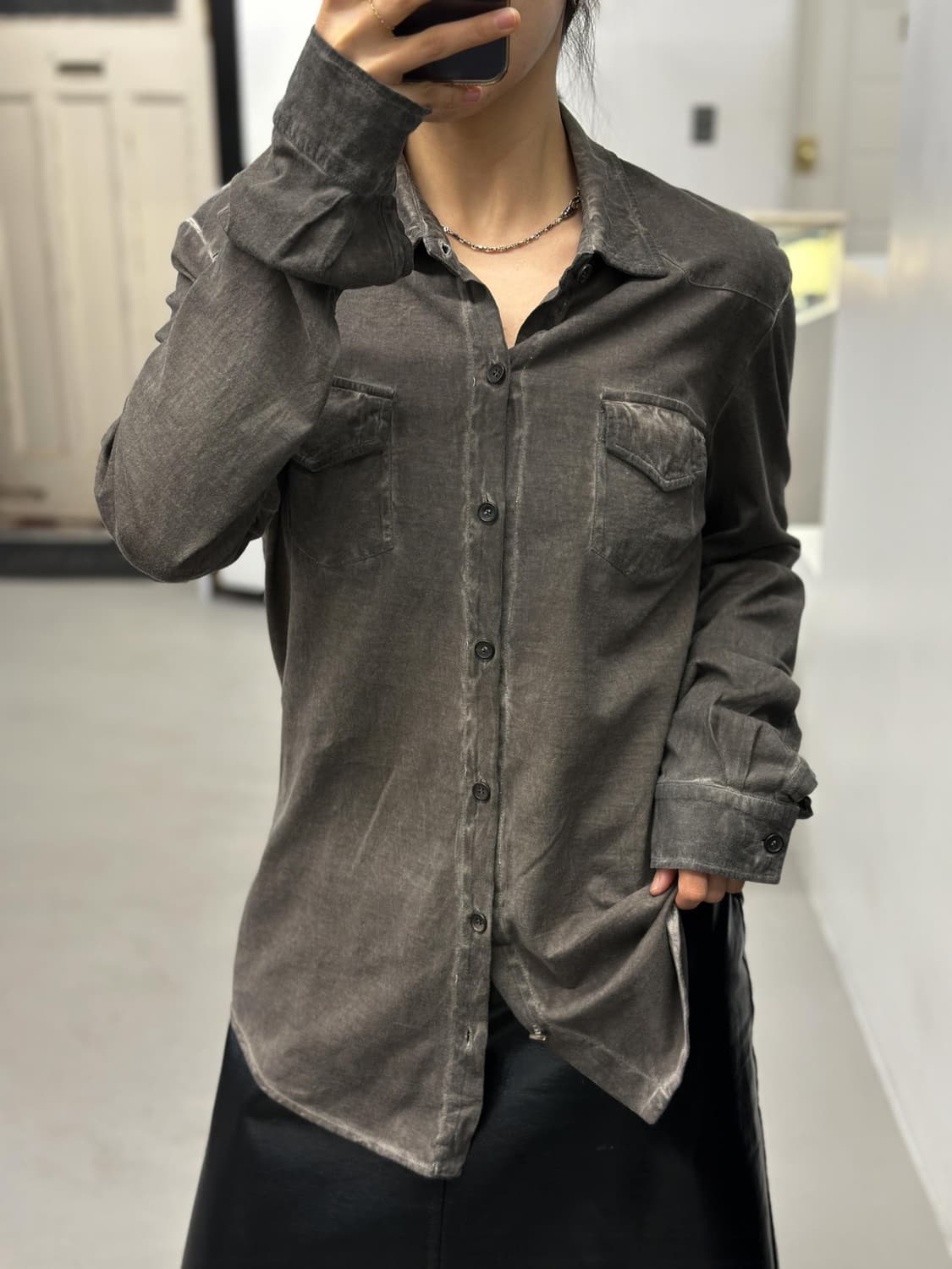  roberto collina 피그먼트 셔츠 상품이미지7