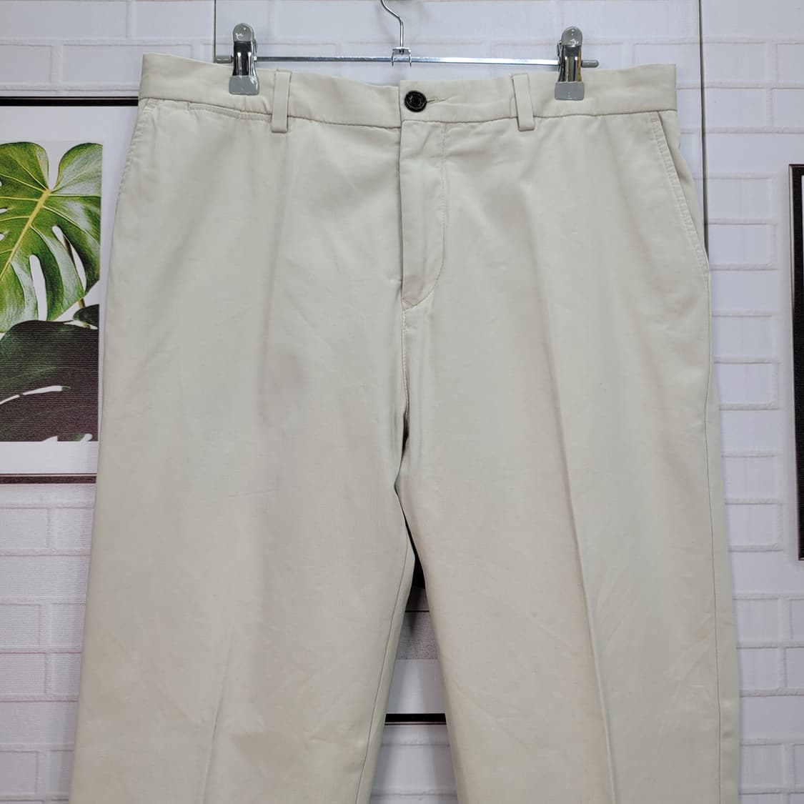 버버리 런던 자수 로고 코튼 팬츠 바지 32인치 상품이미지2