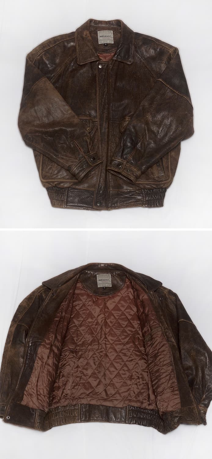 버닝 컬렉션 재팬 쉽스킨 러스틱 레더 A2 가죽 봄버 (100+) 상품이미지3