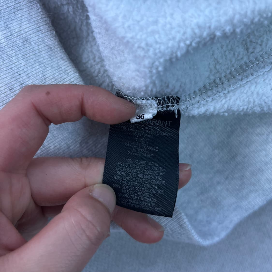 100 이자벨마랑 빅로고 후드티 상품이미지5