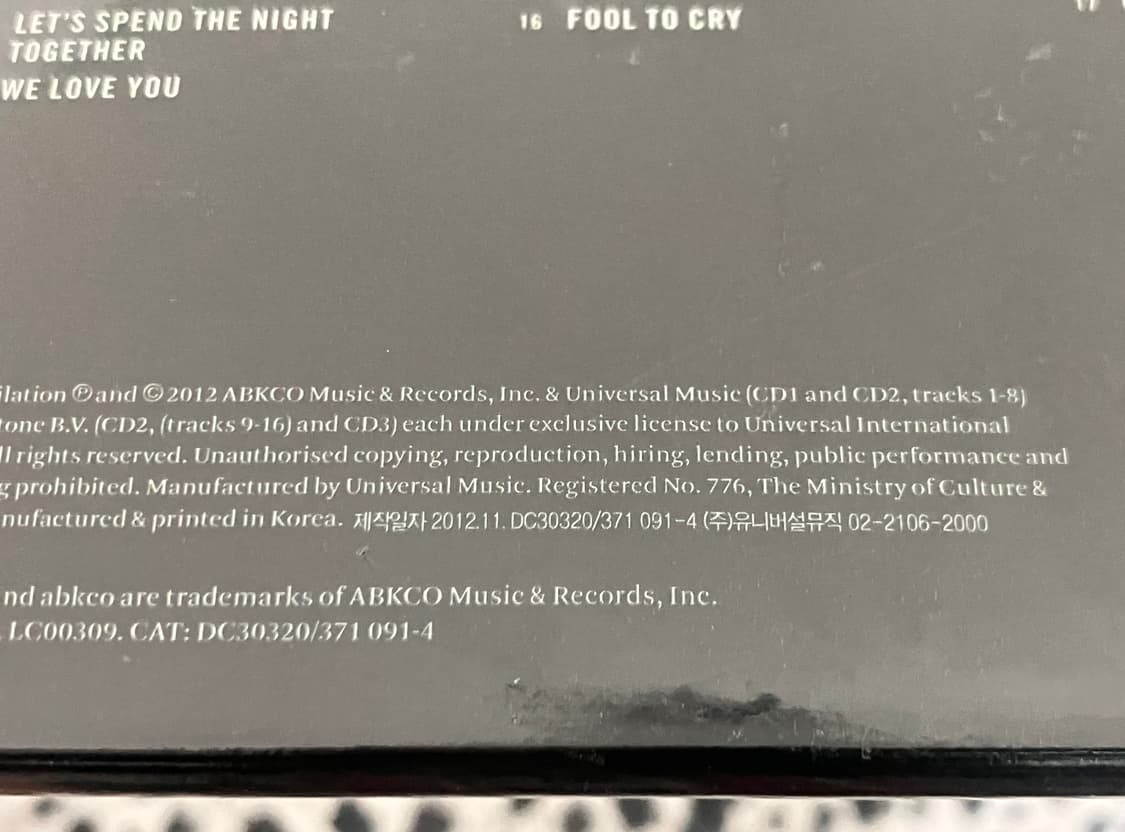 롤링스톤즈 GRRR! 국내 라이센스 초판 미개봉 3CD 롤링스톤스 시디 상품이미지4