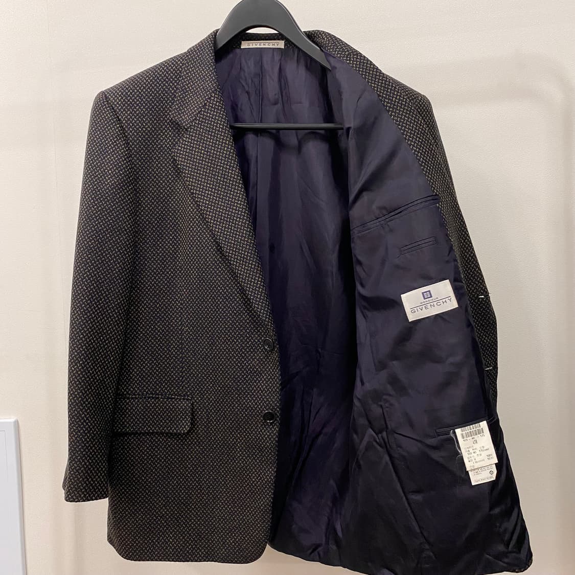 지방시 울 캐시미어 패턴 싱글 블레이저 상품이미지8