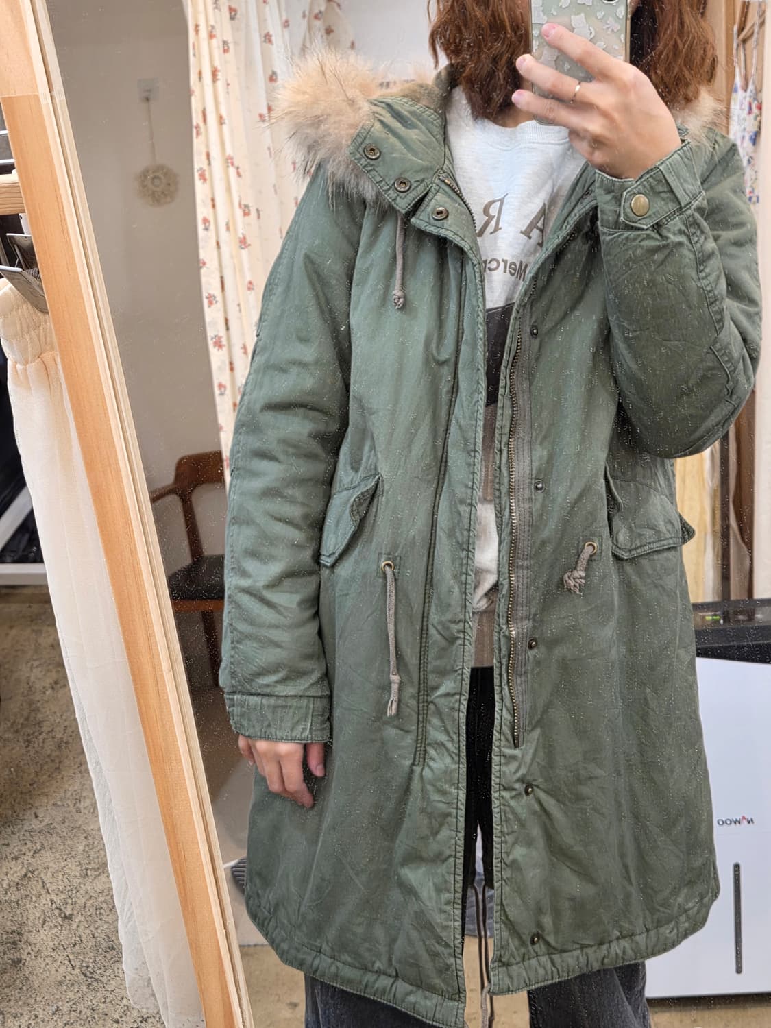 데일리 롱 야상 상품이미지7