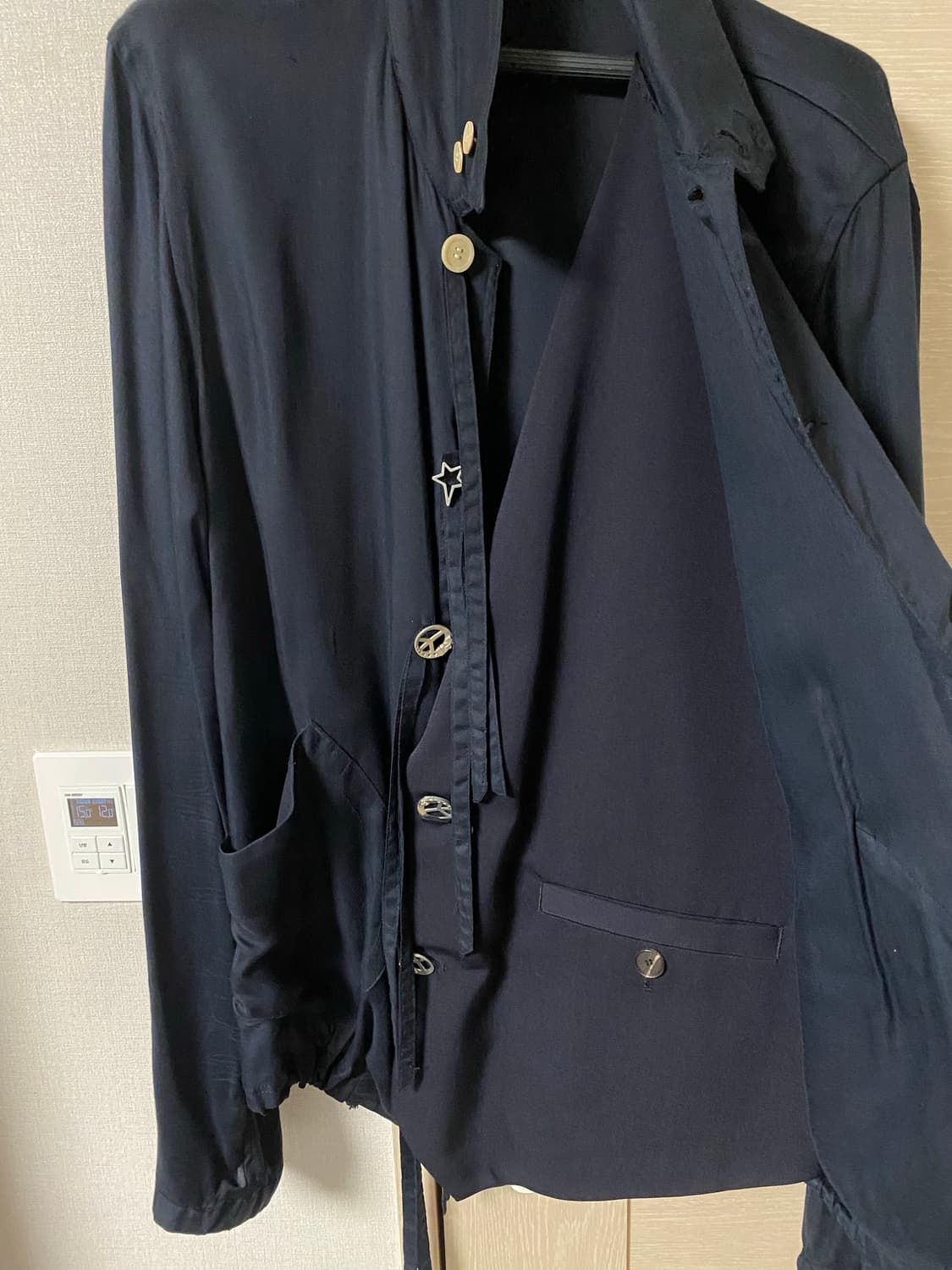 Bed jw ford 별버튼 레이어드 자켓 2사이즈 상품이미지7