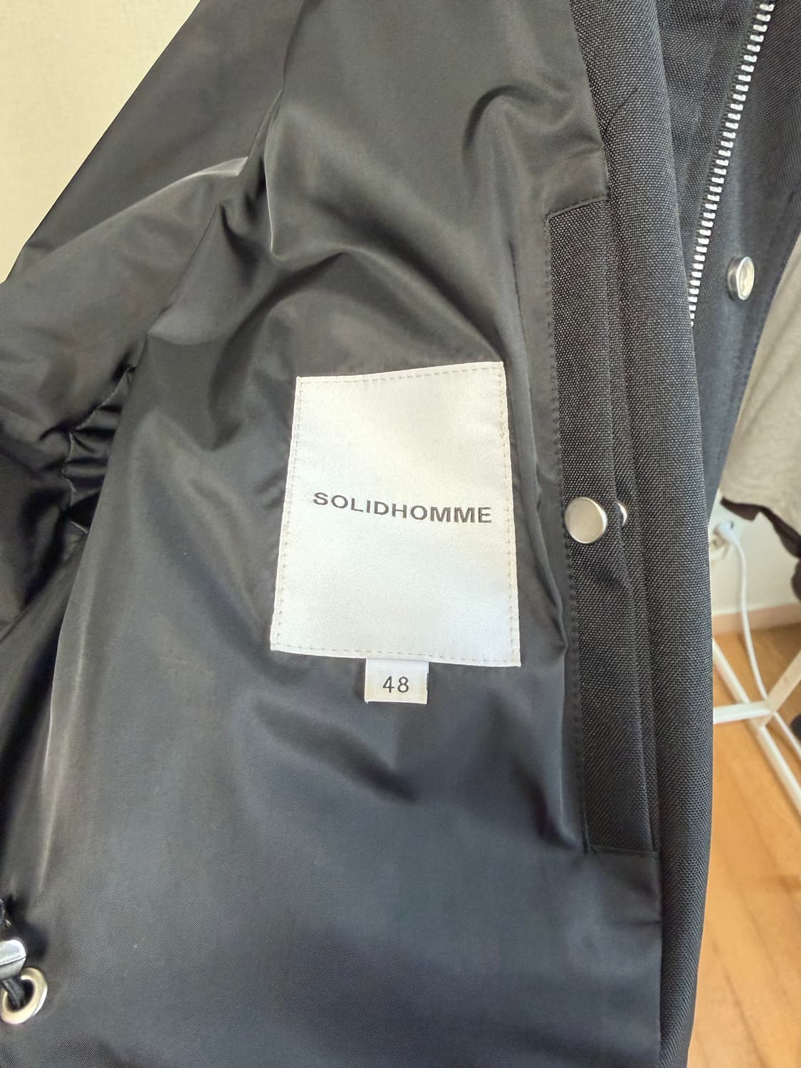 솔리드옴므 자켓 블랙 48사이즈 새상품 상품이미지4