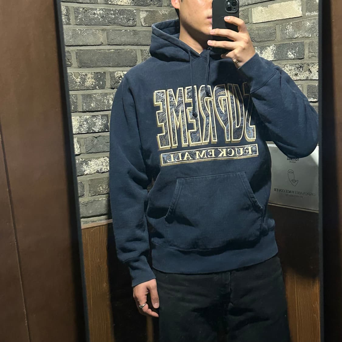 L) 슈프림 SUPREME Fuck EM ALL 헤비웨이트 후드티 상품이미지9