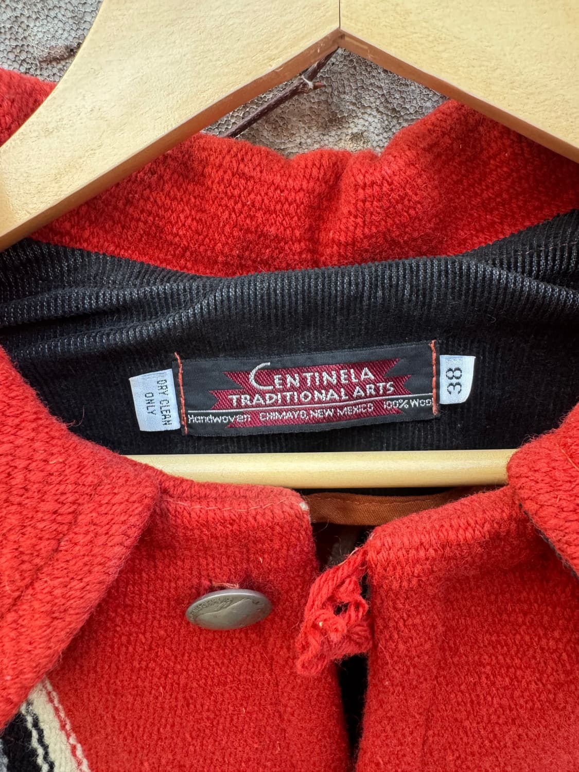 센티넬라 빈티지 핸드 우븐 울 웨스턴 네이티브 치마요 자켓  상품이미지7