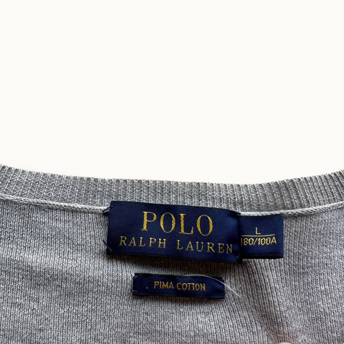 폴로 랄프로렌 그레이 니트 L 상품이미지3