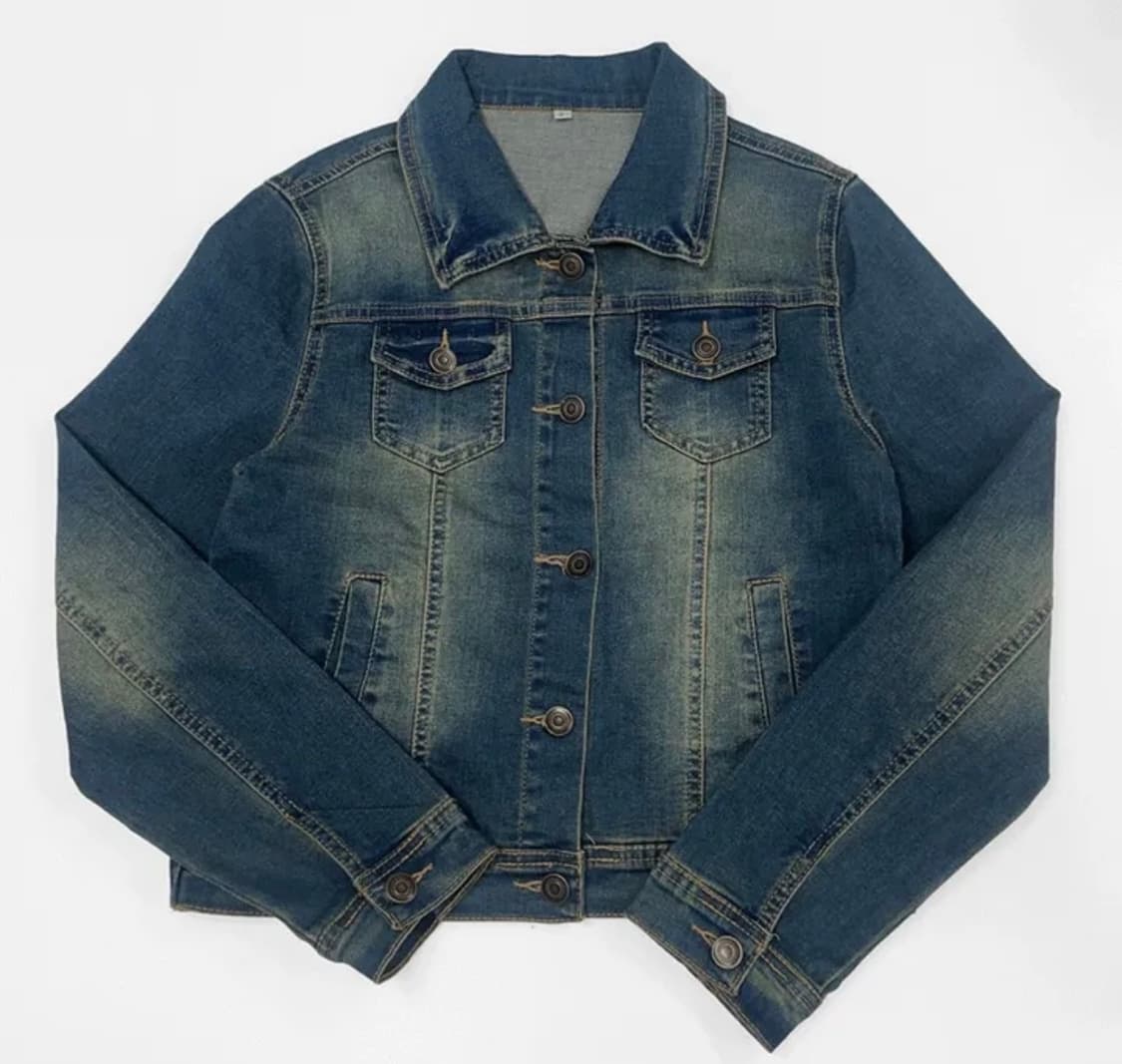 슬림핏 빈티지 워싱 데님 트리거 청자켓  상품이미지1