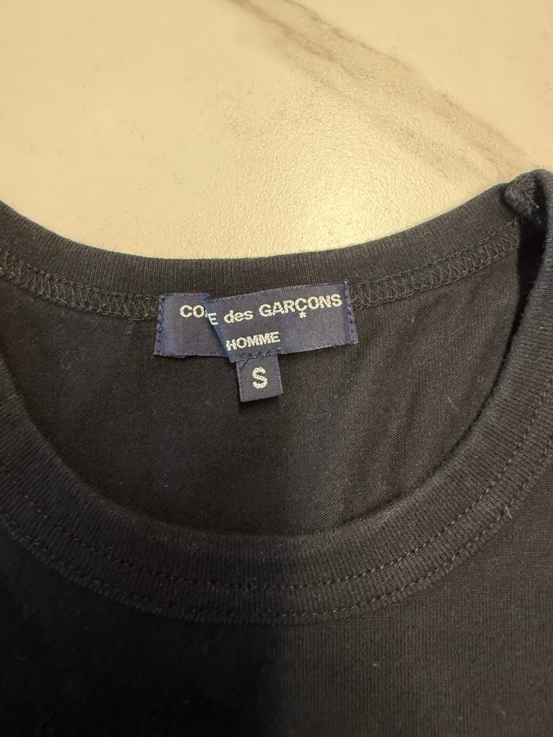 꼼데가르송 옴므 롱슬리브 블랙 상품이미지3