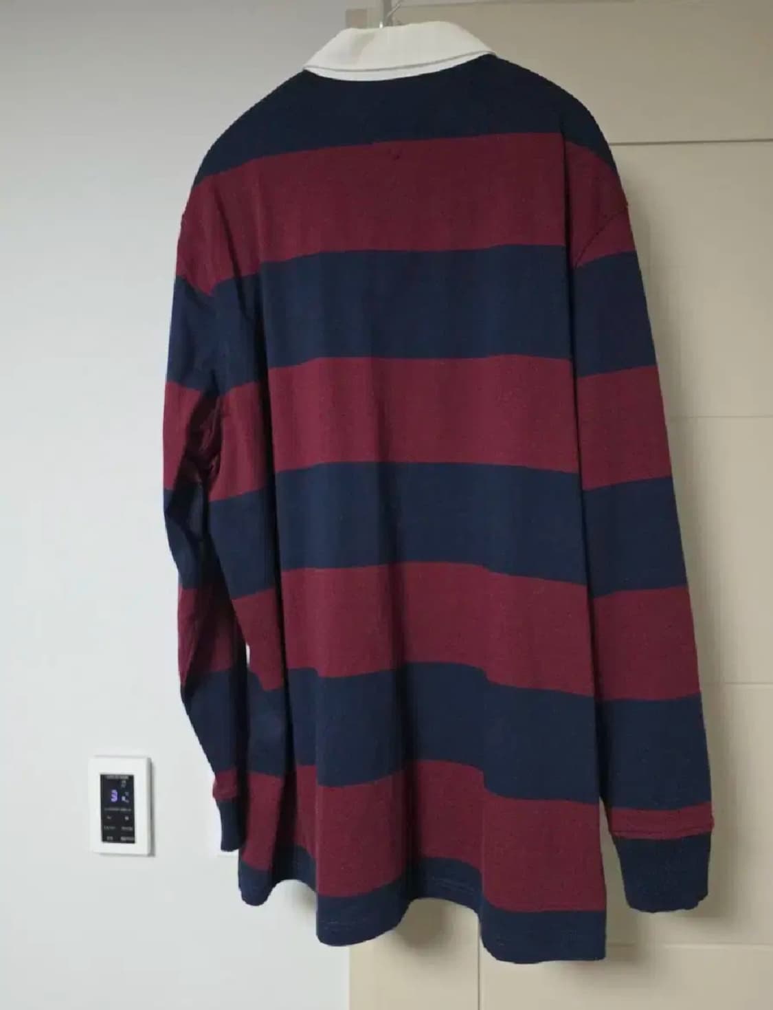 타미진스 스트라이프 배지 럭비 티셔츠 M 상품이미지3