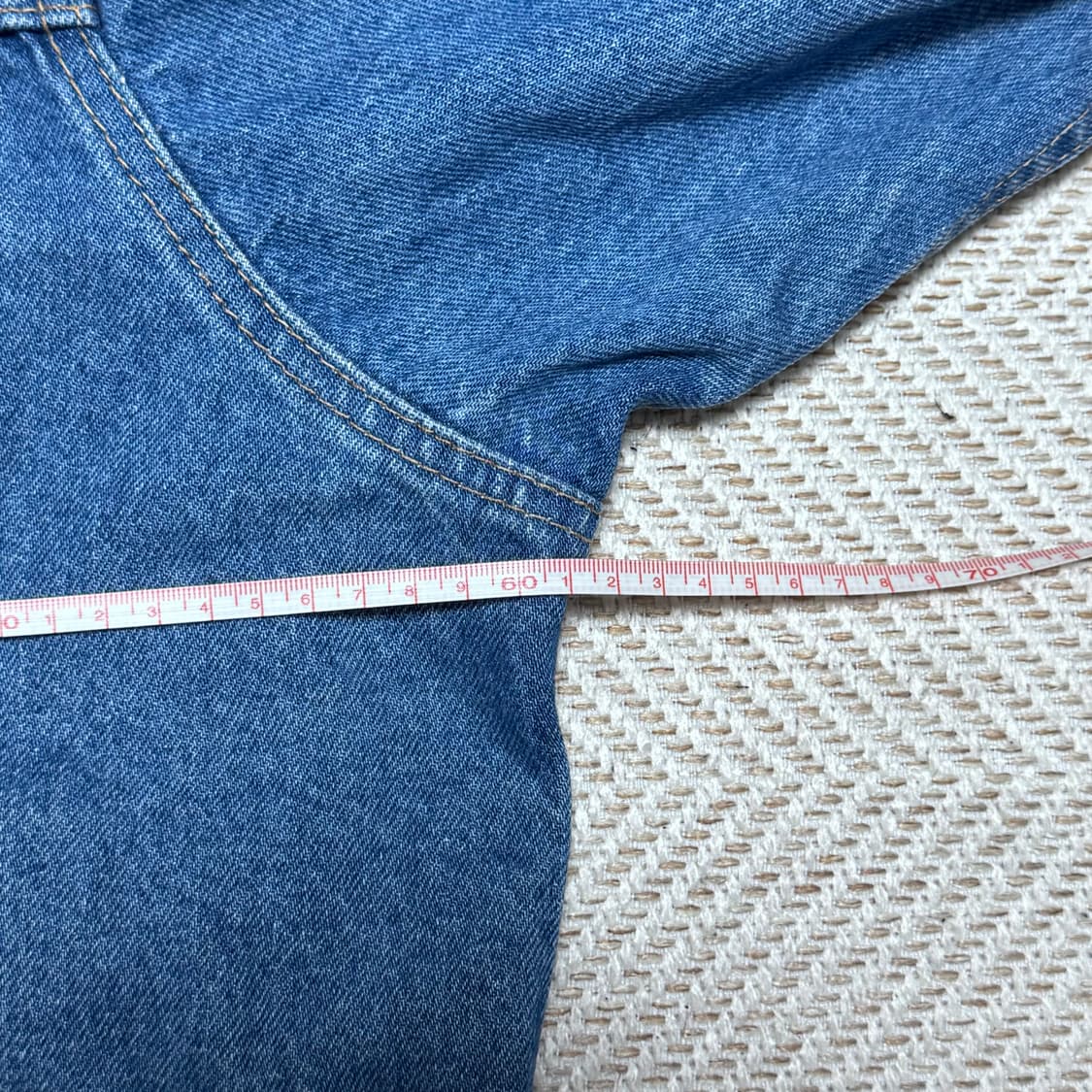 (XL) 90s 빈티지 카멜 데님자켓 상품이미지3