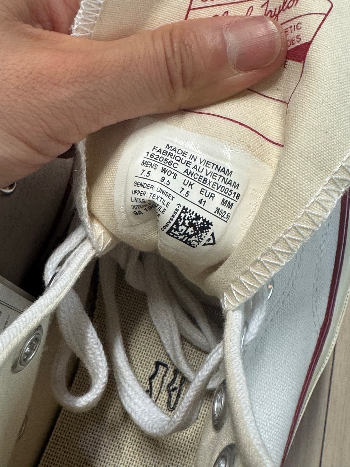 컨버스 척 70 하이 빈티지 캔버스 화이트 260 상품이미지6