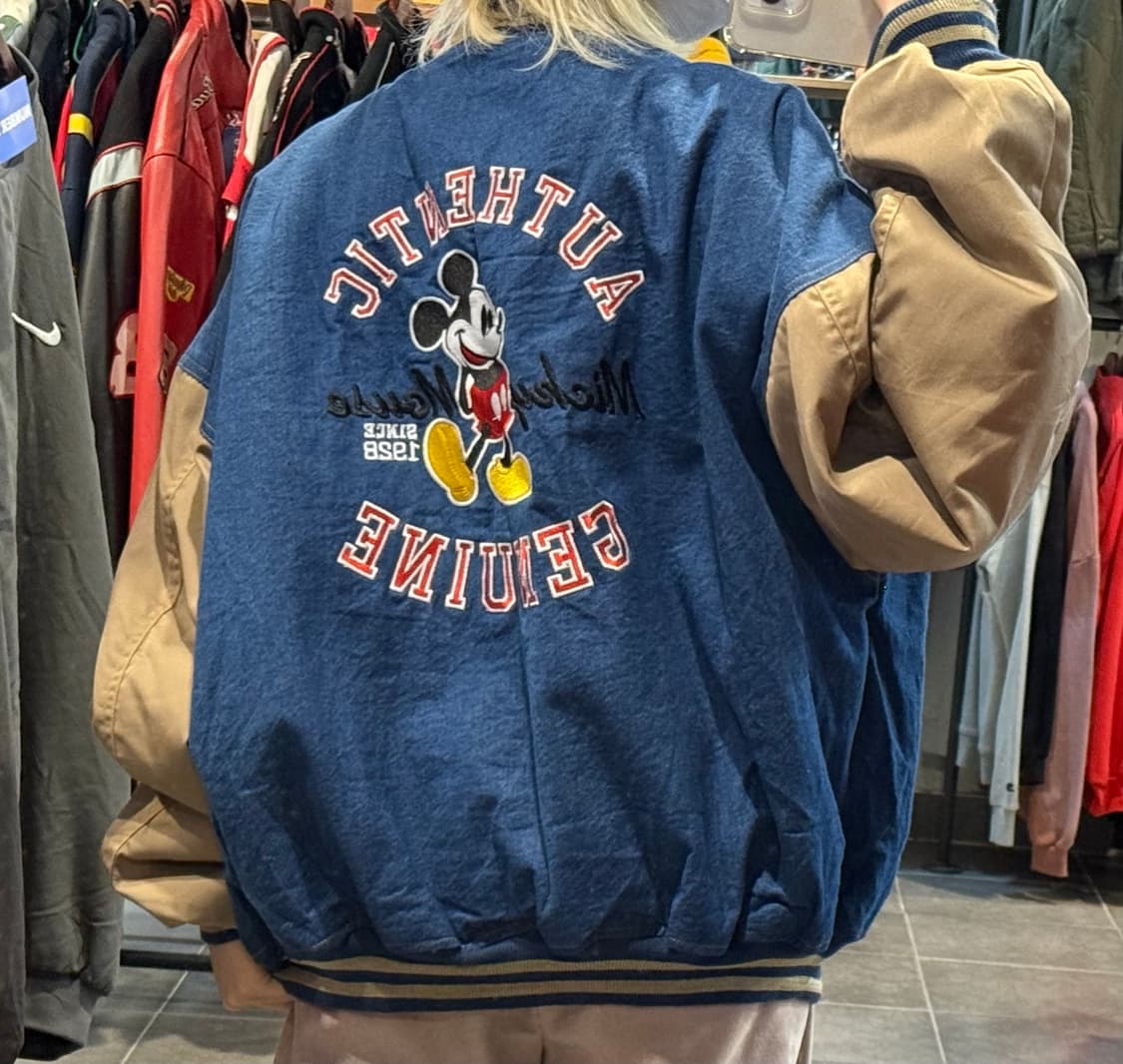 [NO.9] 미키마우스 데님 바시티 자켓 상품이미지5