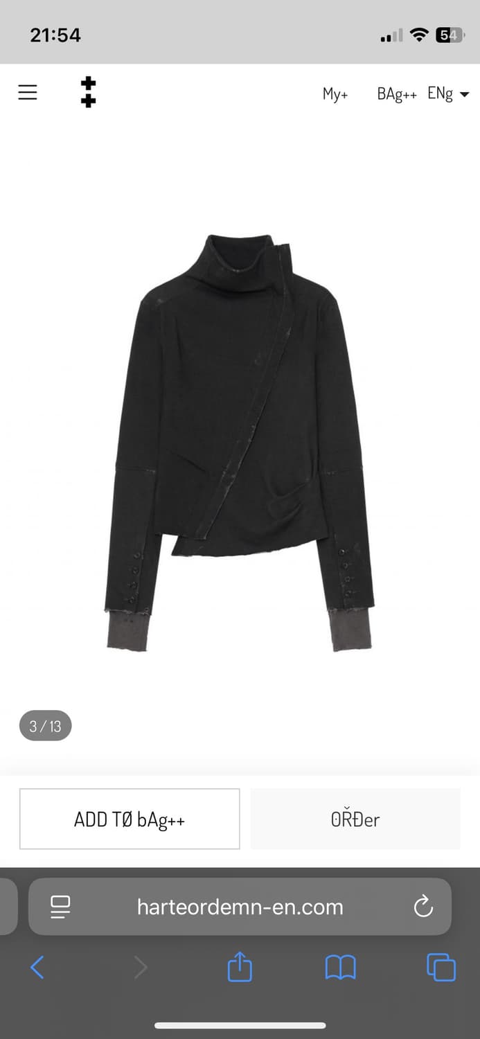 Harteordemn Asym Scarf Jacket 상품이미지3