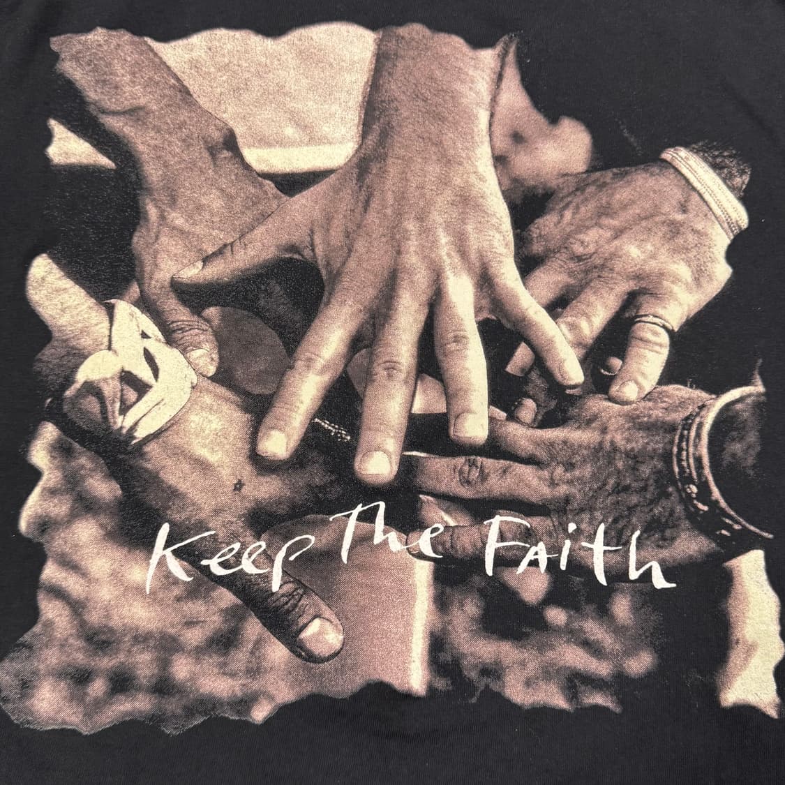 빈티지 90s Bon Jovi Keep the faith 본조비 밴드티 상품이미지5