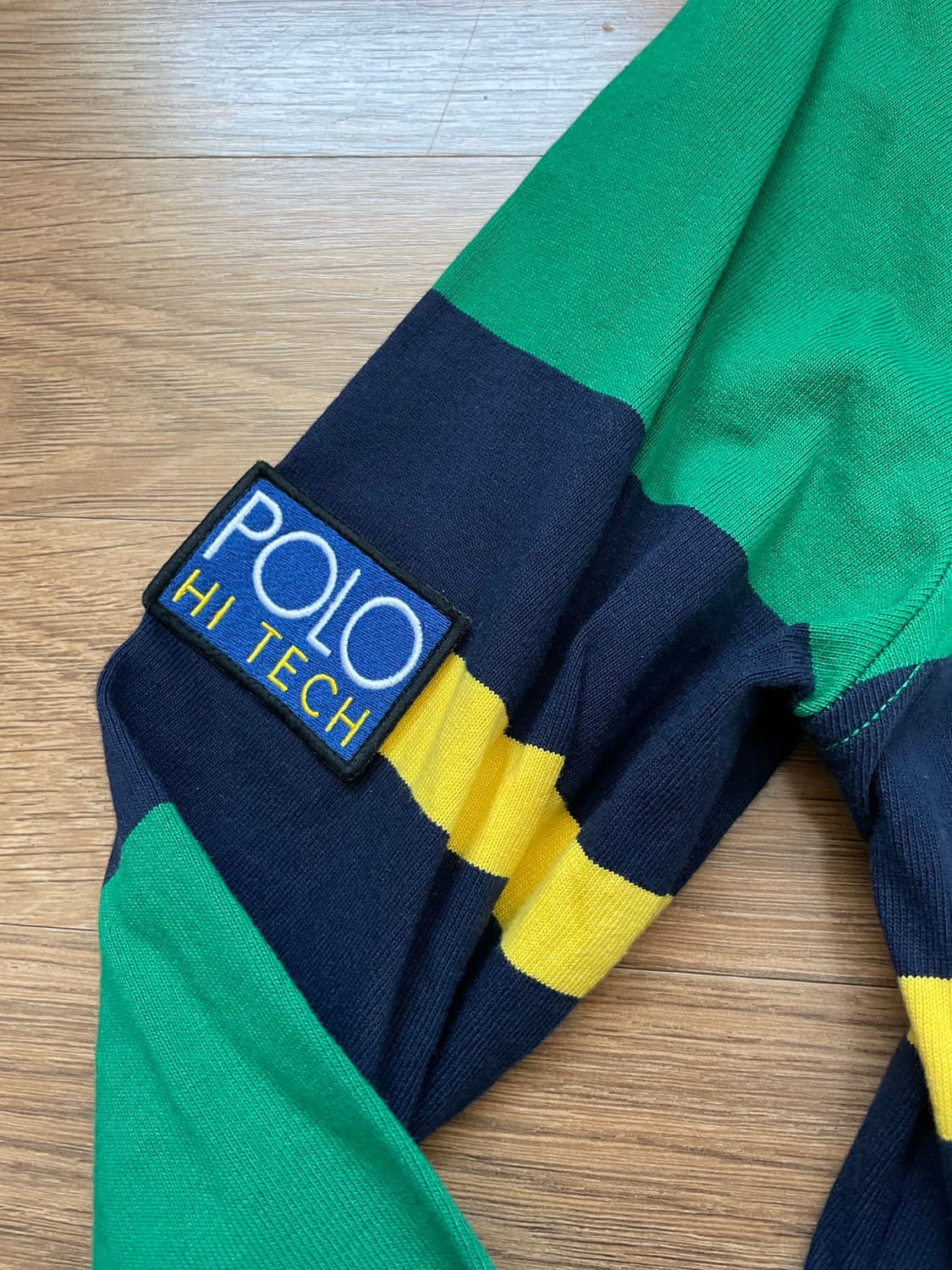 폴로 하이테크 카약 럭비티 그린 옐로우 네이비 스타디움 rrl 상품이미지2