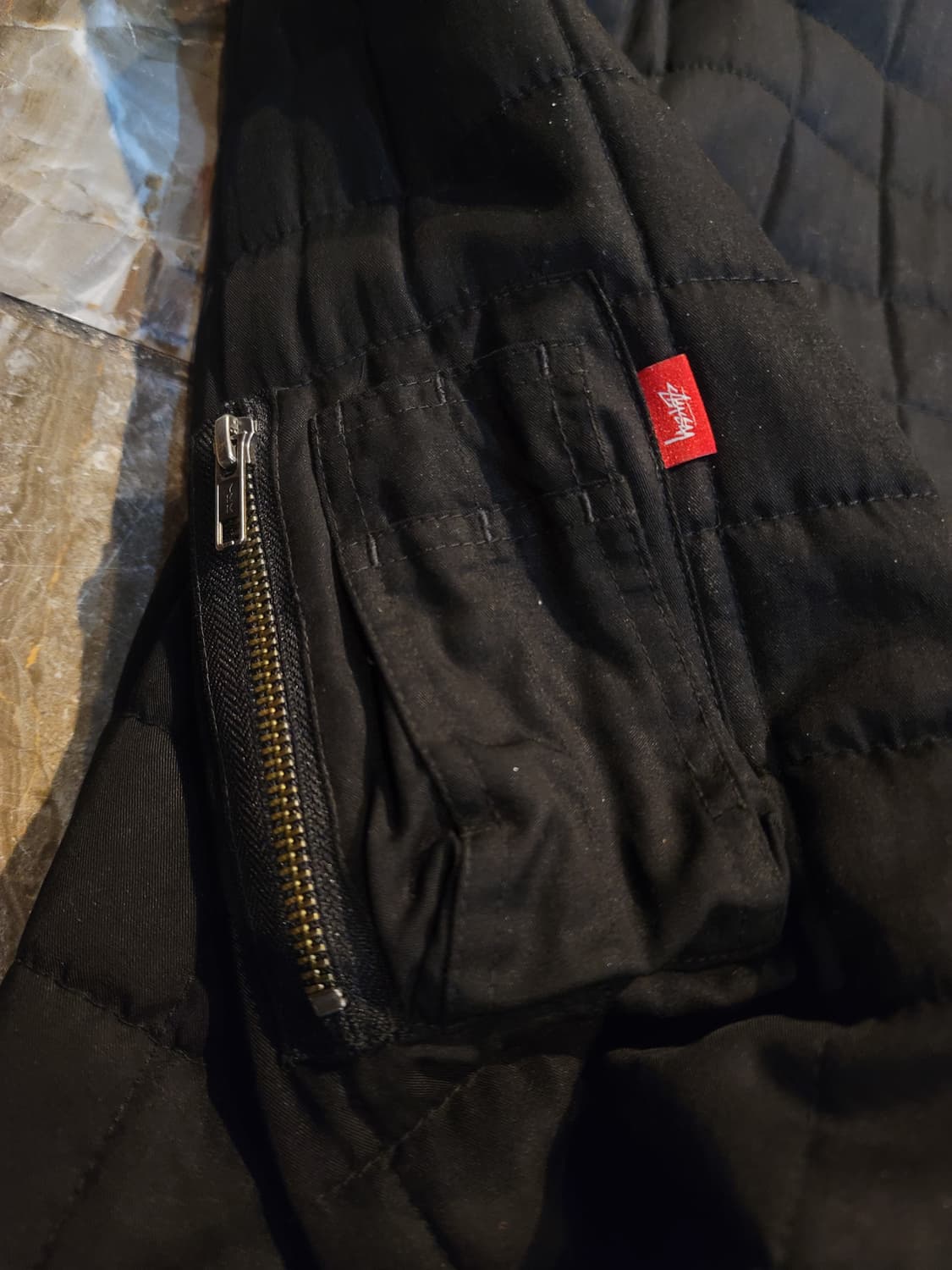 스투시 블랙 달러 패턴 리버시블 봄버 자켓 상품이미지6