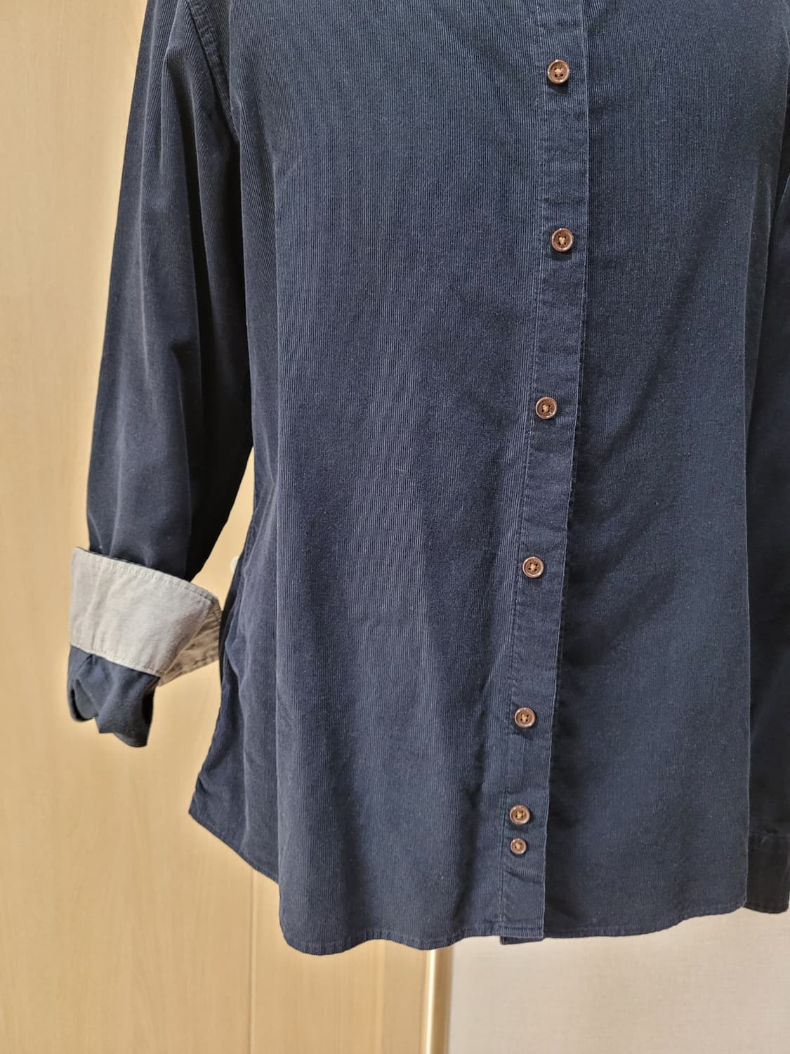 란찌 Lanzi 남자 코듀로이 셔츠 105 네이비 상품이미지4