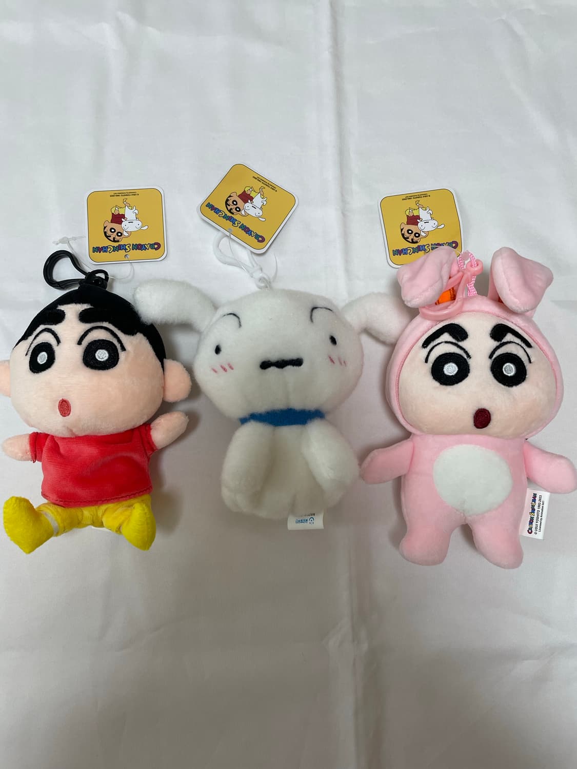(새상품) 짱구 흰둥이 인형키링 3개세트 일괄판매 상품이미지1