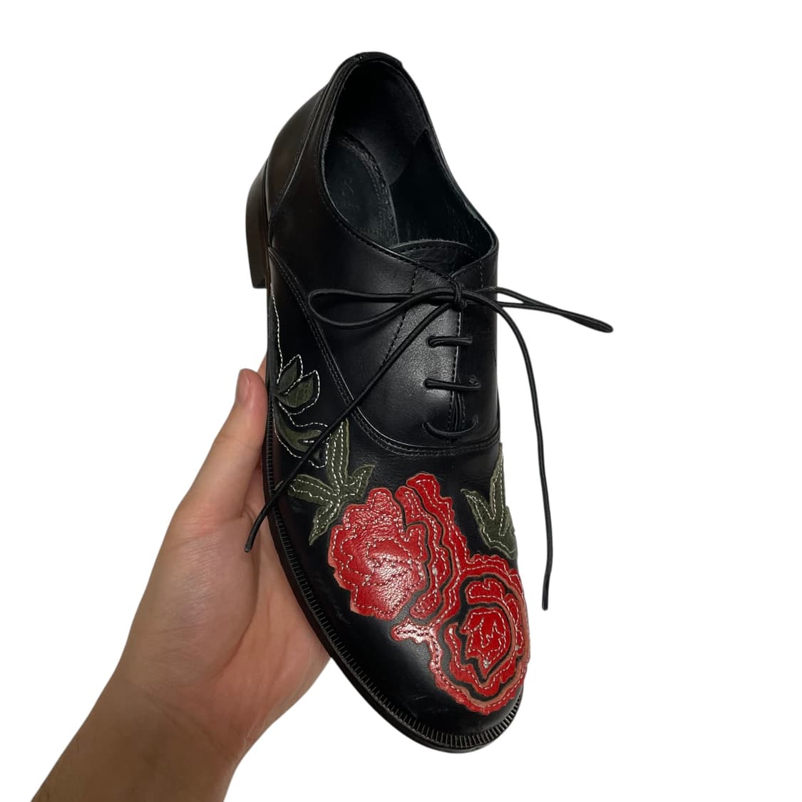 요지 야마모토 와이즈 로즈패턴 더비 상품이미지6