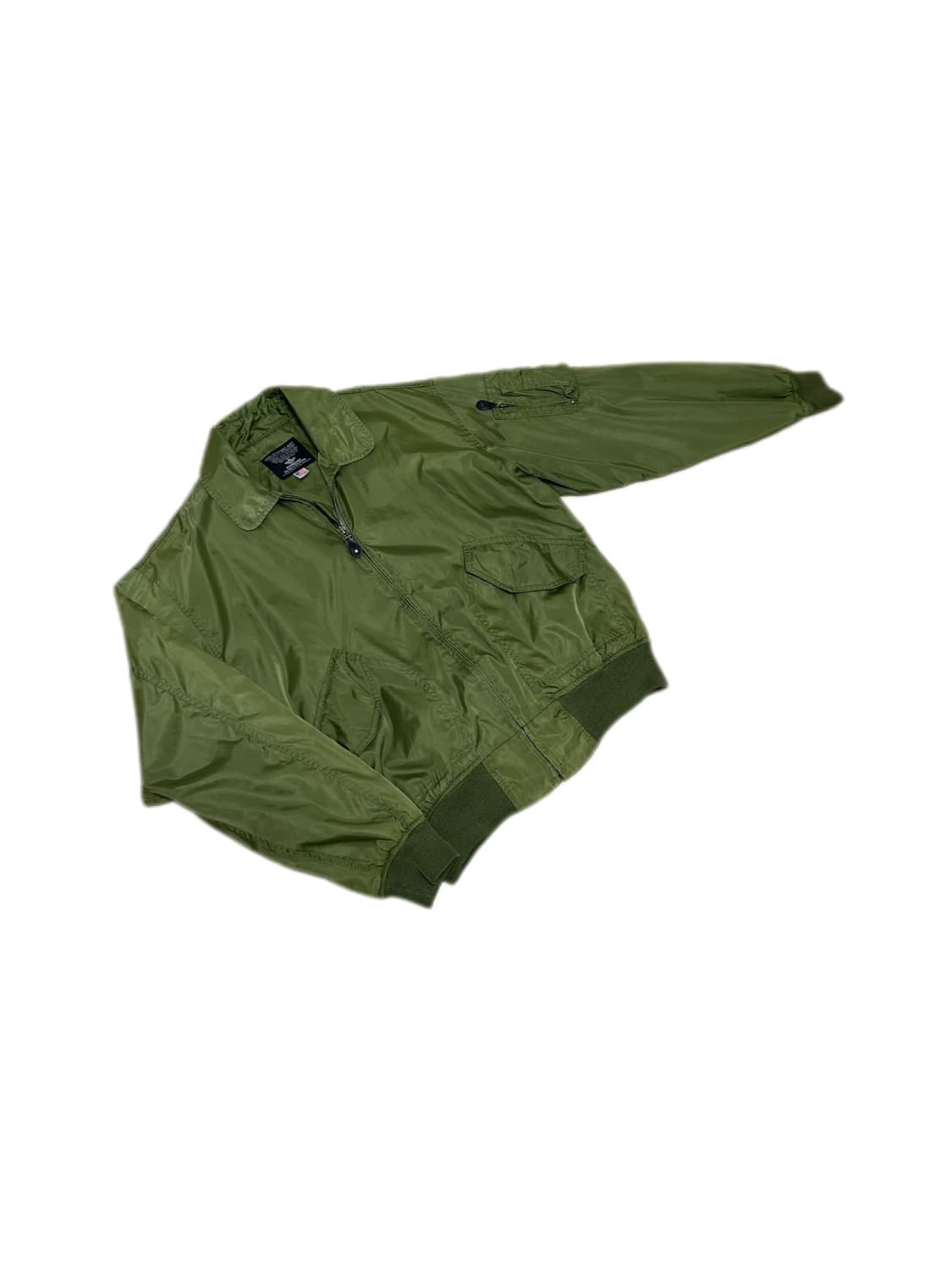 USA 밀리터리 세이지 그린 펜타곤 복각 ma-1 자켓 상품이미지2