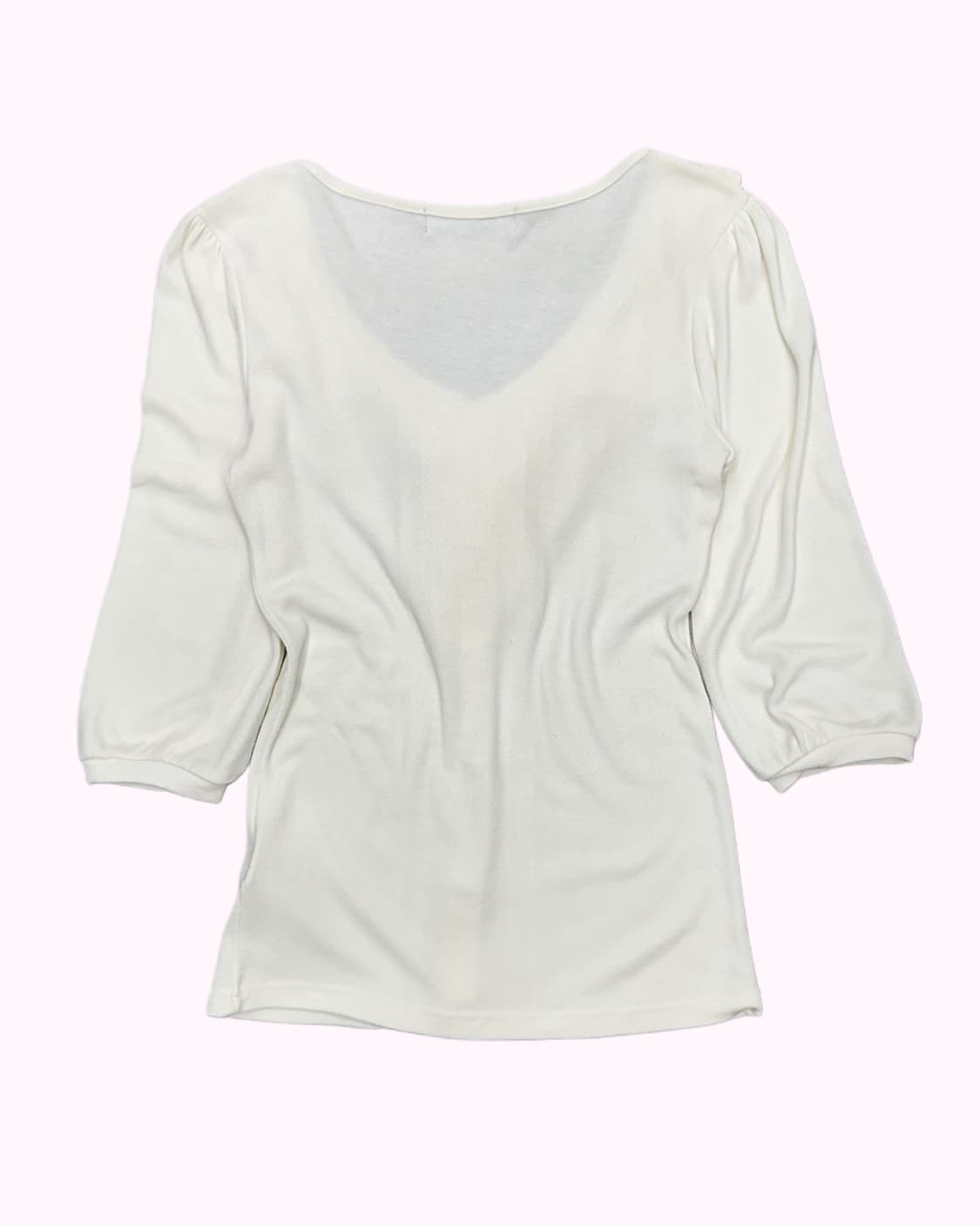 ivory ruffle ribbon blouse 상품이미지4