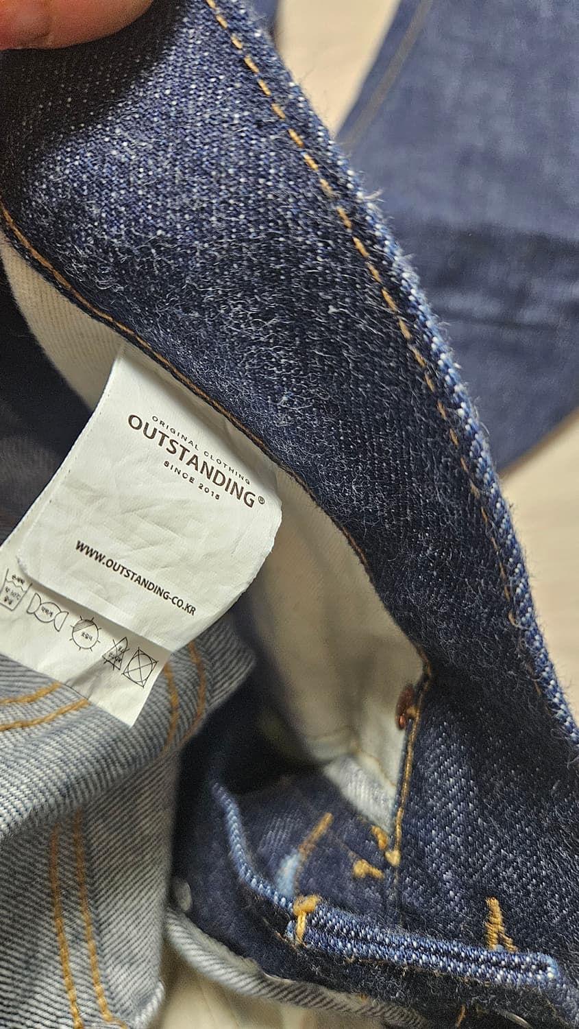 [32]아웃스탠딩x멋랩 40s 스트레이트 셀비지데님 상품이미지4