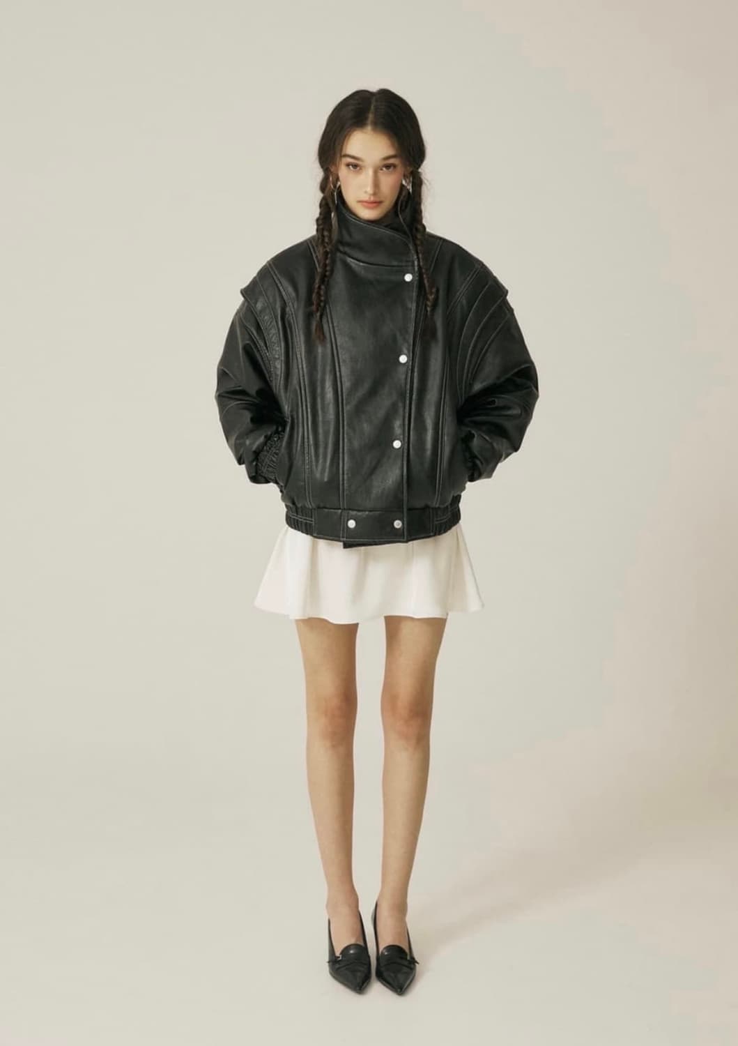 (레드벨벳 조이 착용) 쓰리타임즈 카이 레더자켓 상품이미지2