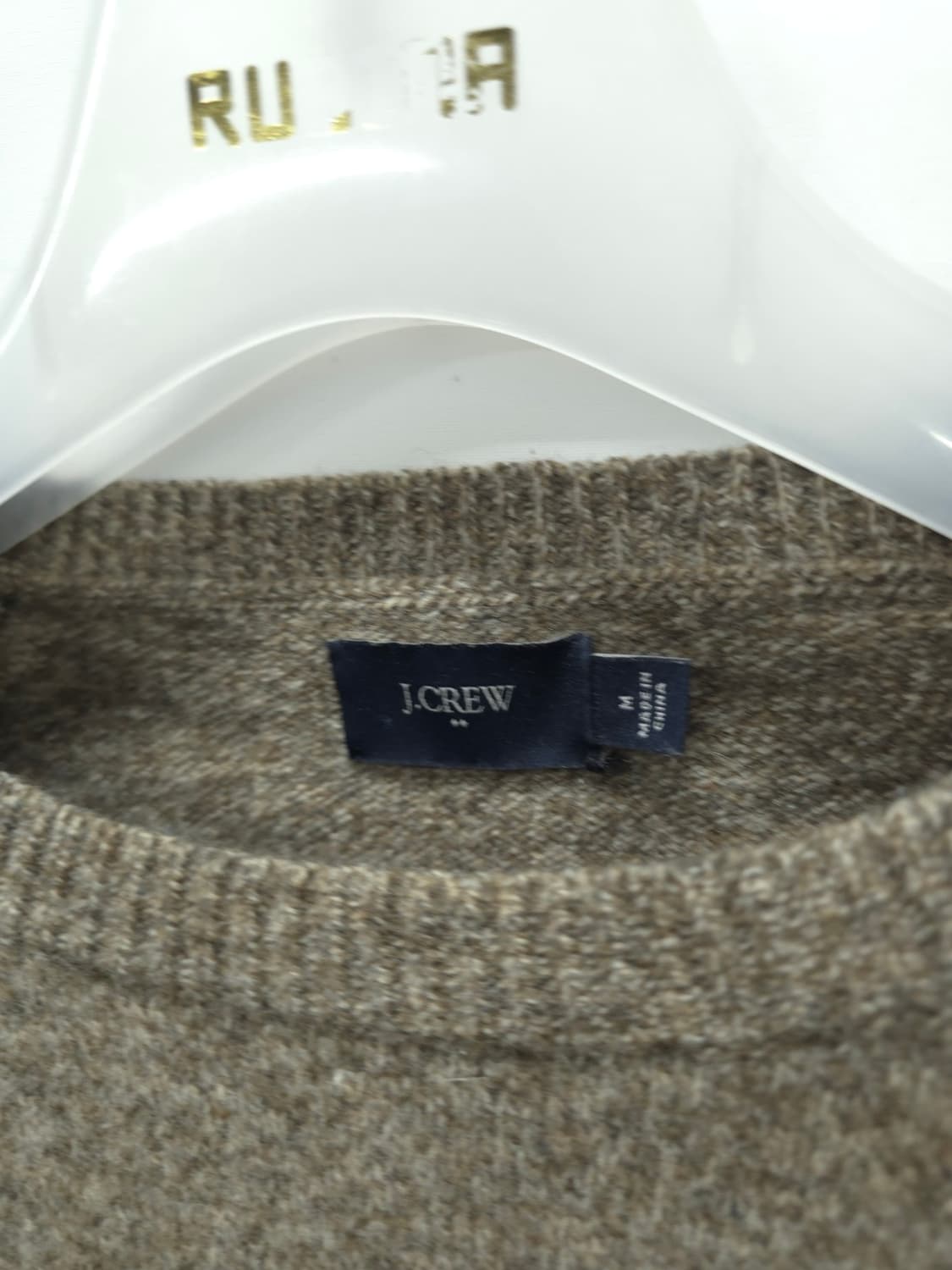 제이크루 여성 100% 램스울 헤더 브라운 라글란 니트 상품이미지4