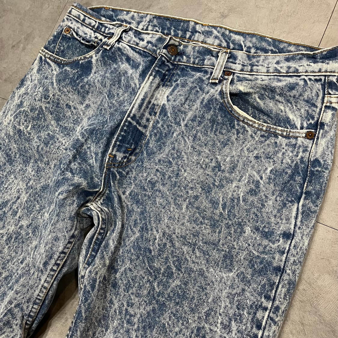 90s USA Levis506 워싱진 (37”) 상품이미지2
