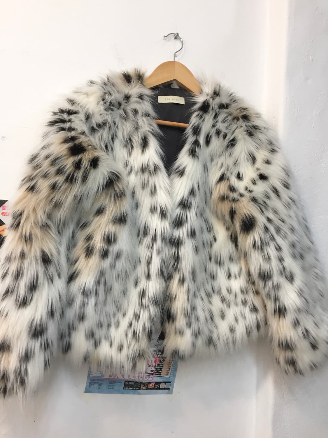 화이트 레오파드 퍼 자켓 상품이미지4