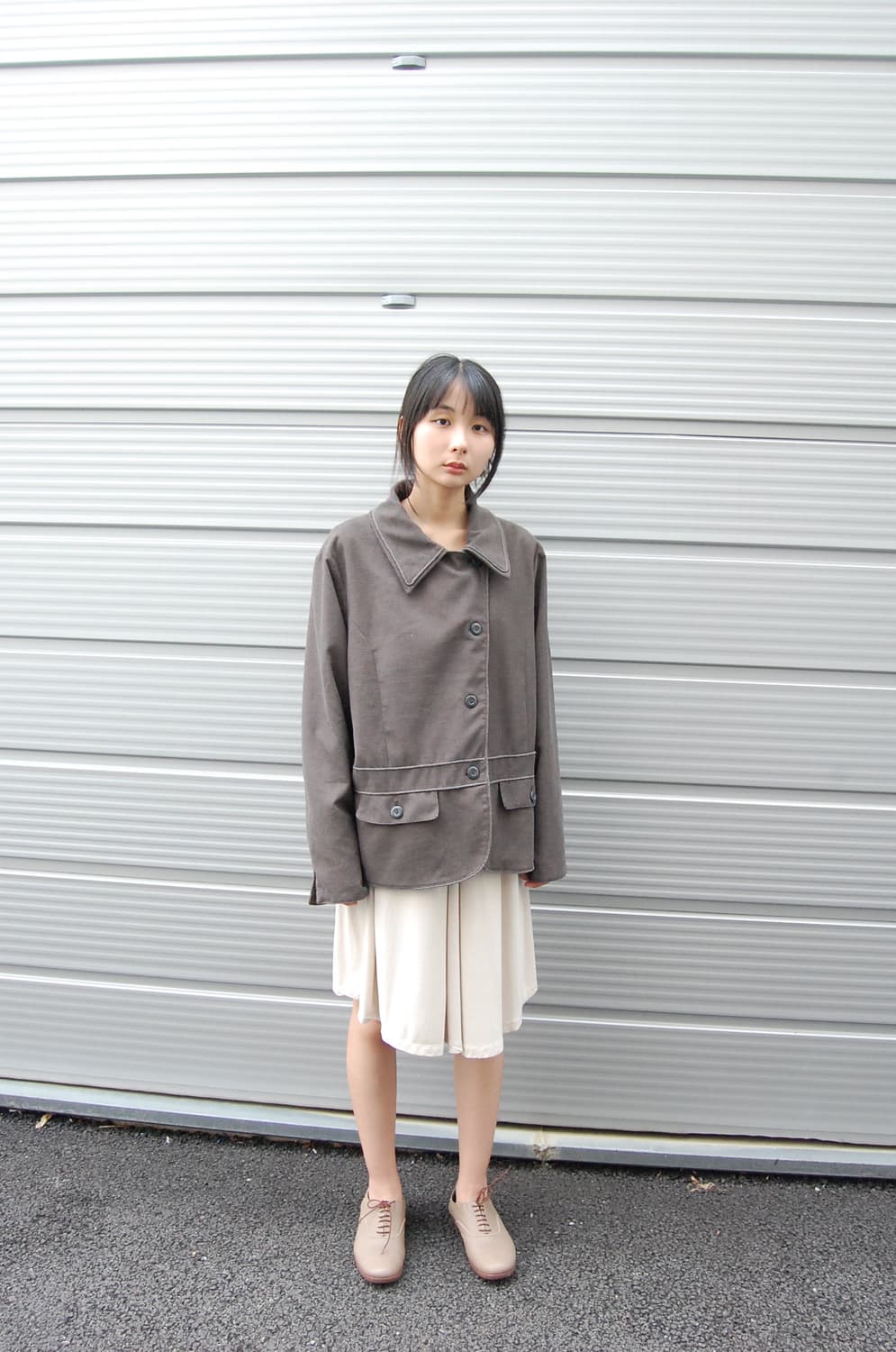Onsan michelle unbalance button jacket 상품이미지4