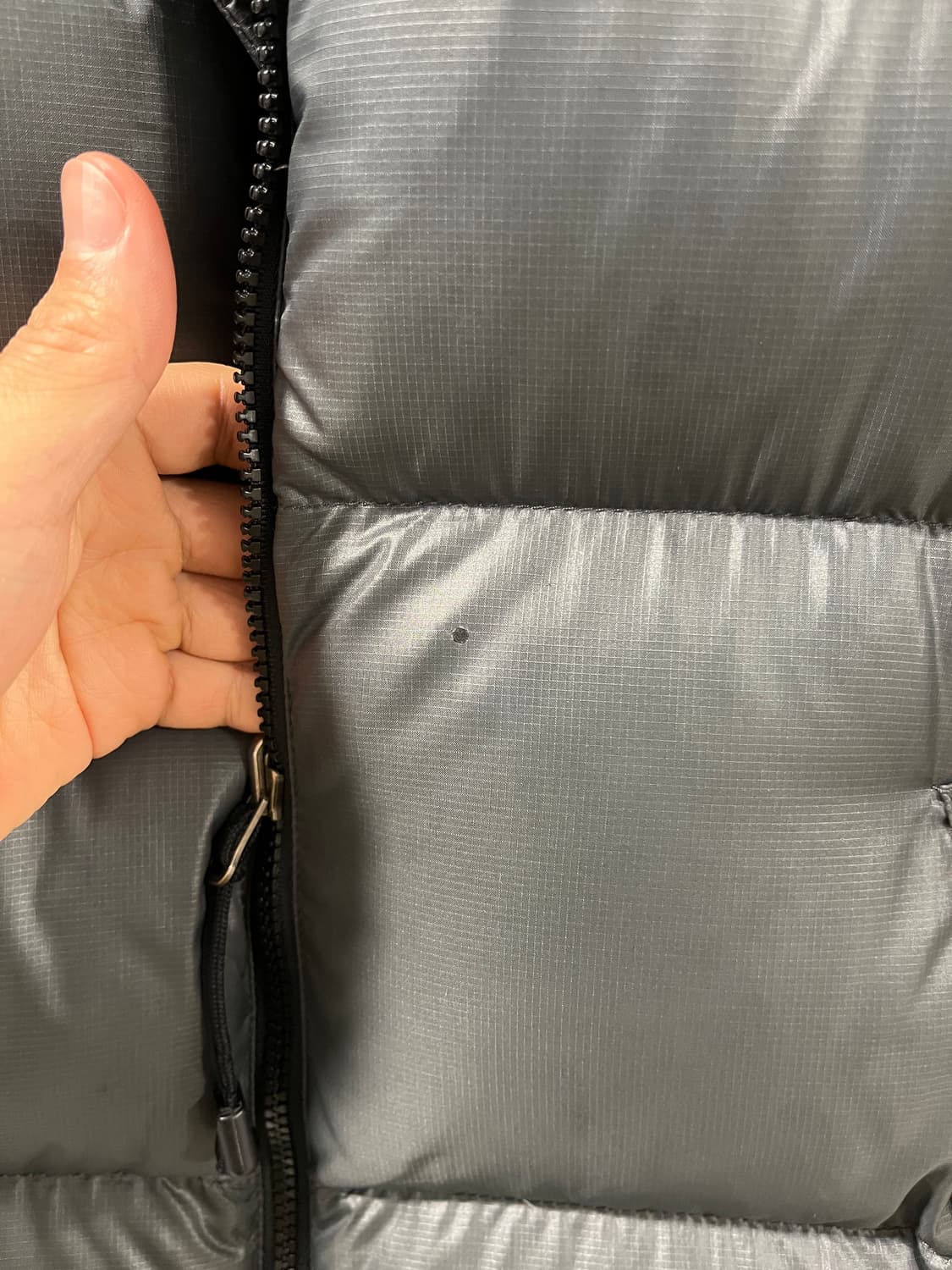 90s 노스페이스 눕시 센터로고 그레이 상품이미지6