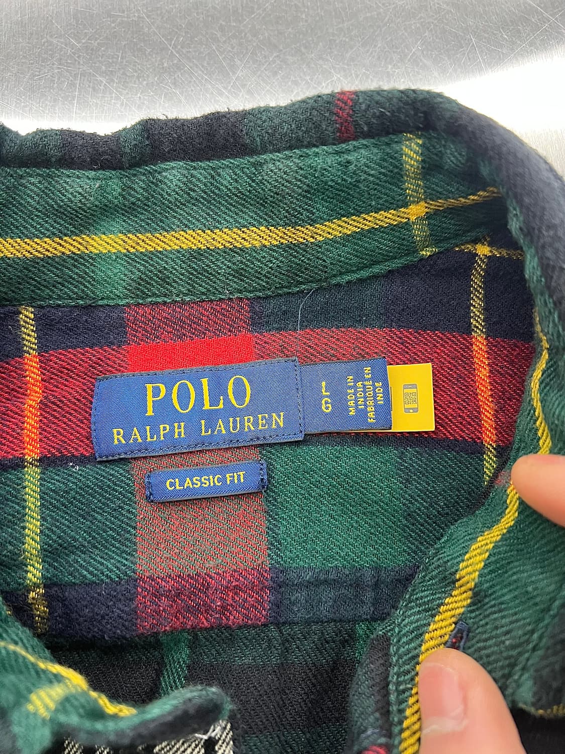 폴로 랄프로렌 믹스 패치워크 클래식 핏 코튼 셔츠 상품이미지7