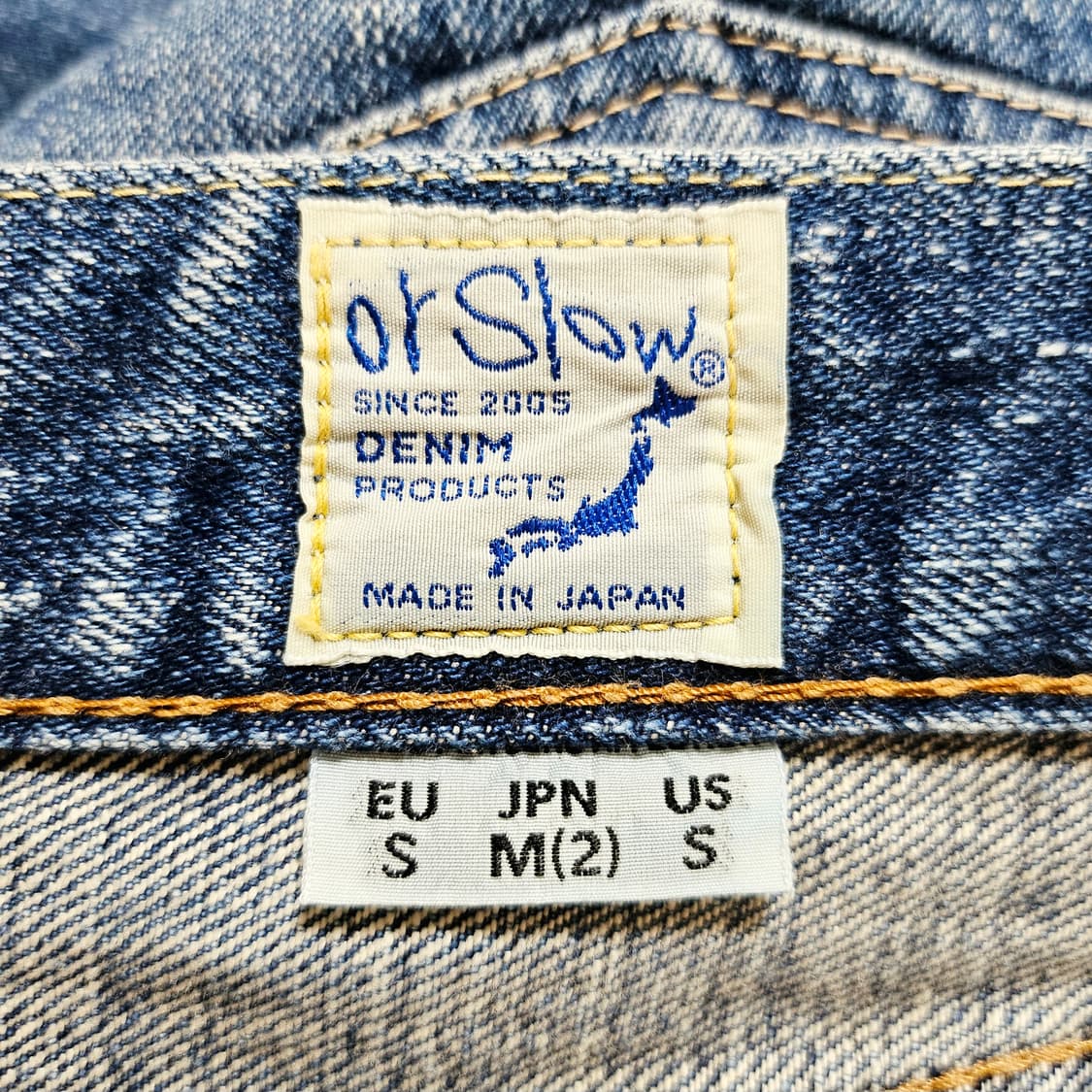 [M(2)][오어슬로우orslow]107 아이비 핏 셀비지 데님 2yr 상품이미지7