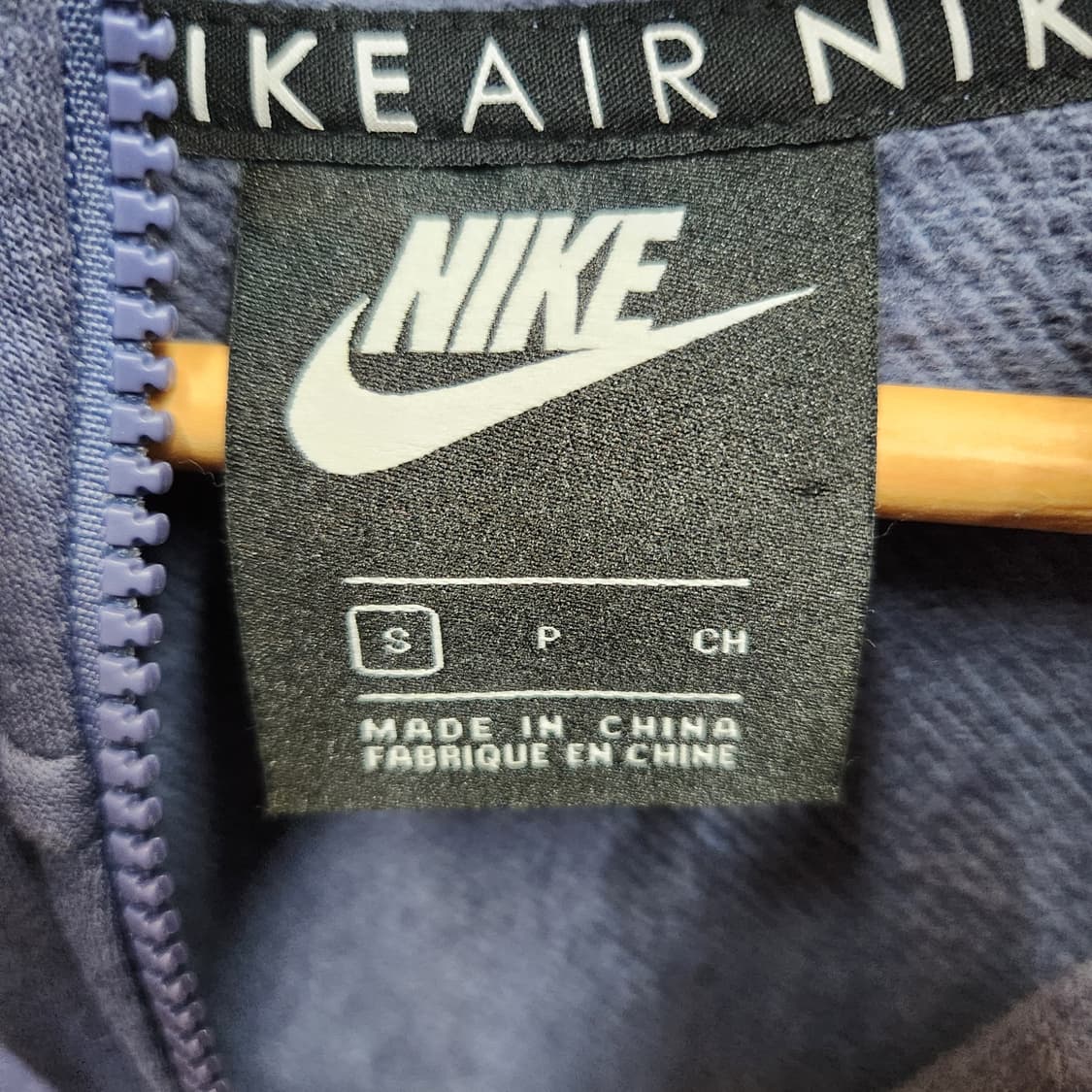 나이키에어 레터링 크롭 배색 후드집업 M 상품이미지5