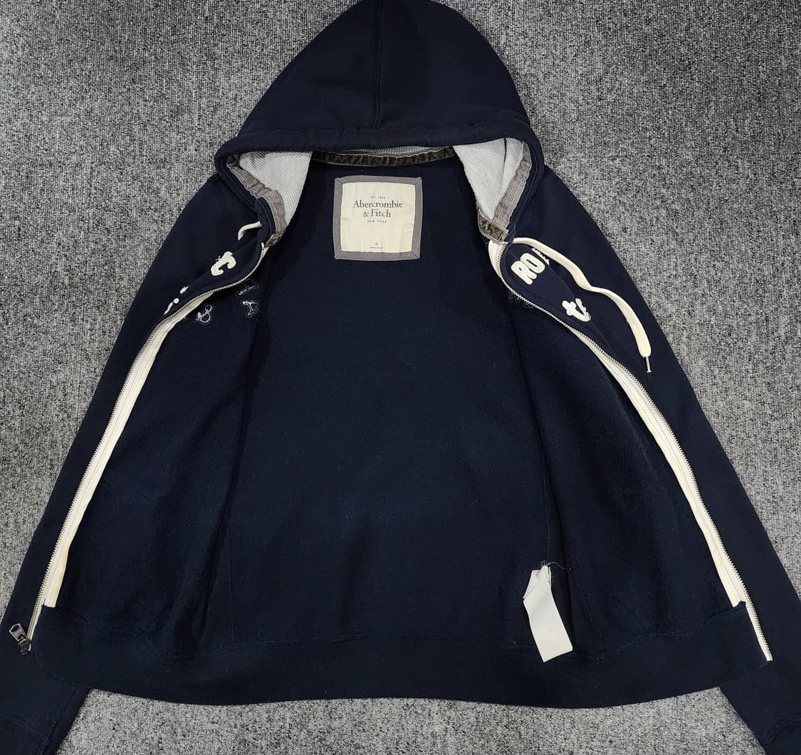 아베크롬비 앤 피치 스펠아웃 로고 Y2K 후드집업 M 상품이미지3