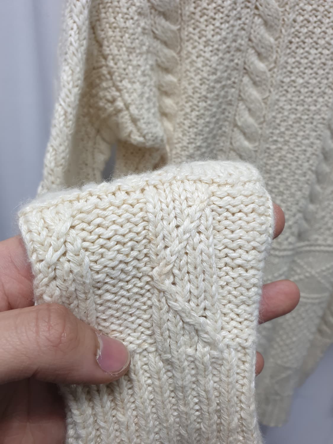 폴로랄프로렌 마린 아이보리 케이블니트 s 상품이미지9